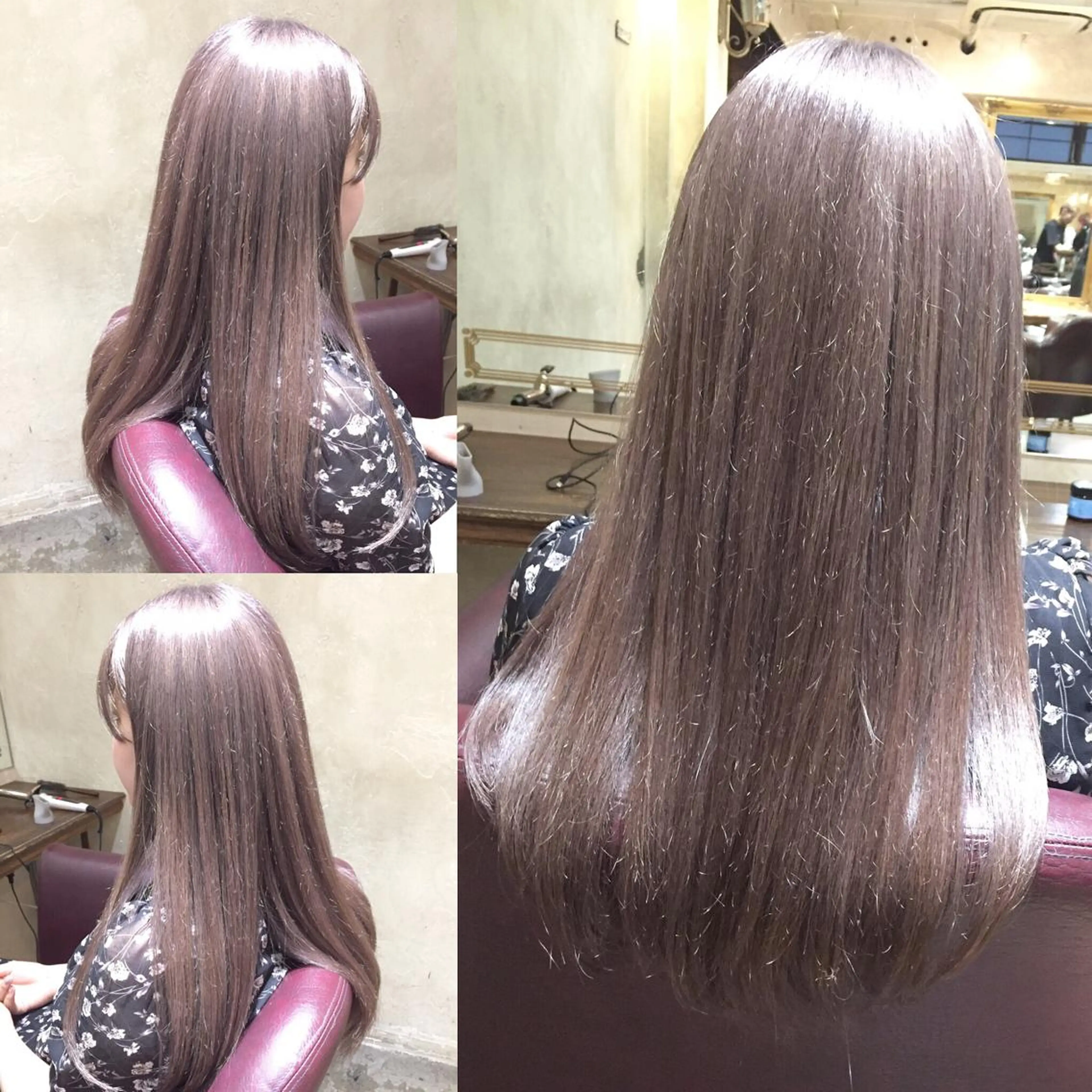 ロング カラー アッシュ ブリーチ 透明感カラー ハイトーンカラー シルバー Salon de MiLK所属・露木 啓介のヘアスタイル