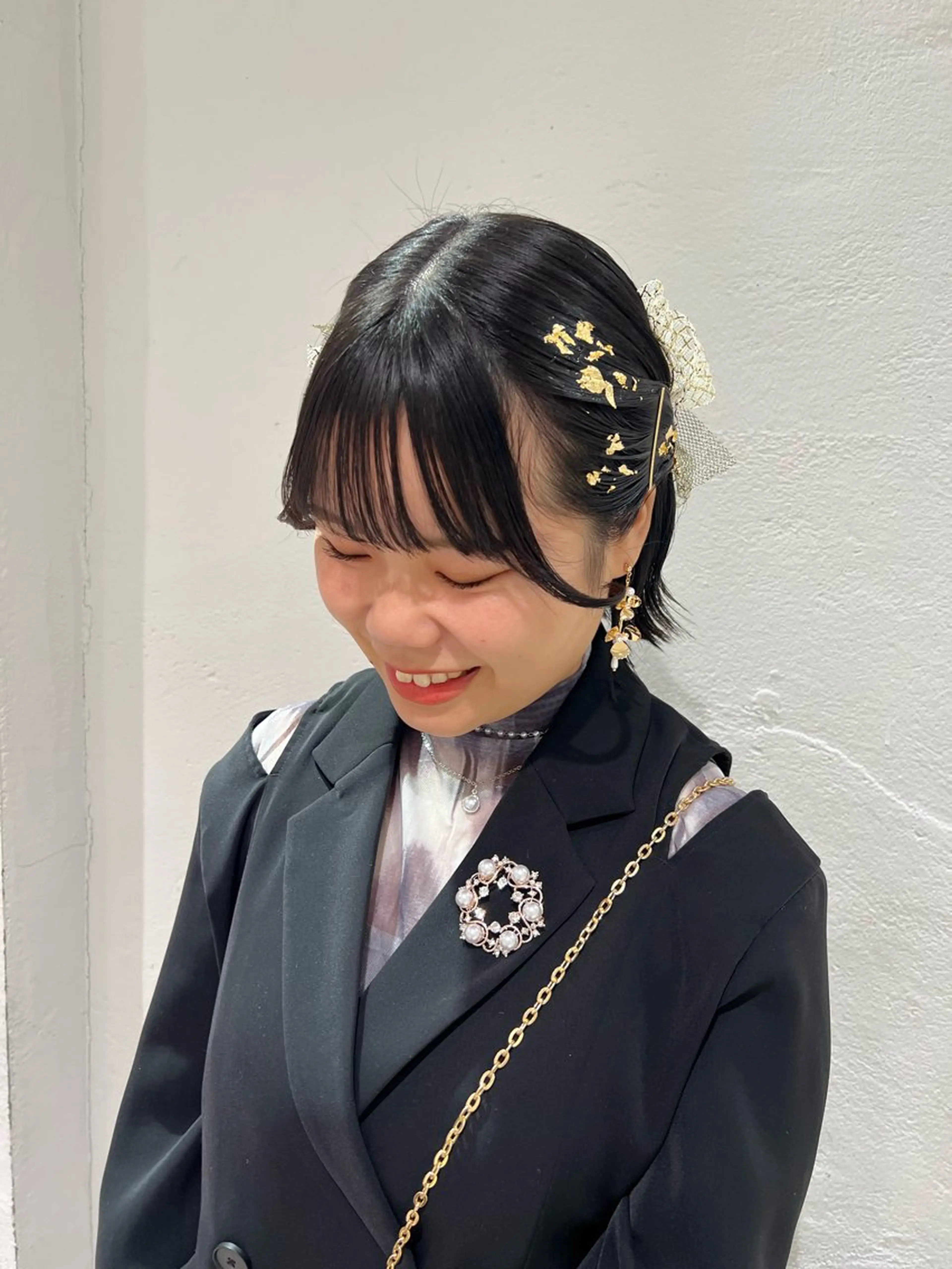 ミディアム ヘアアレンジ ヘアセット SALOWIN川崎WEST店所属・🌷川崎/アレンジ/ 暖色ボブ/コトネ🌷のヘアスタイル
