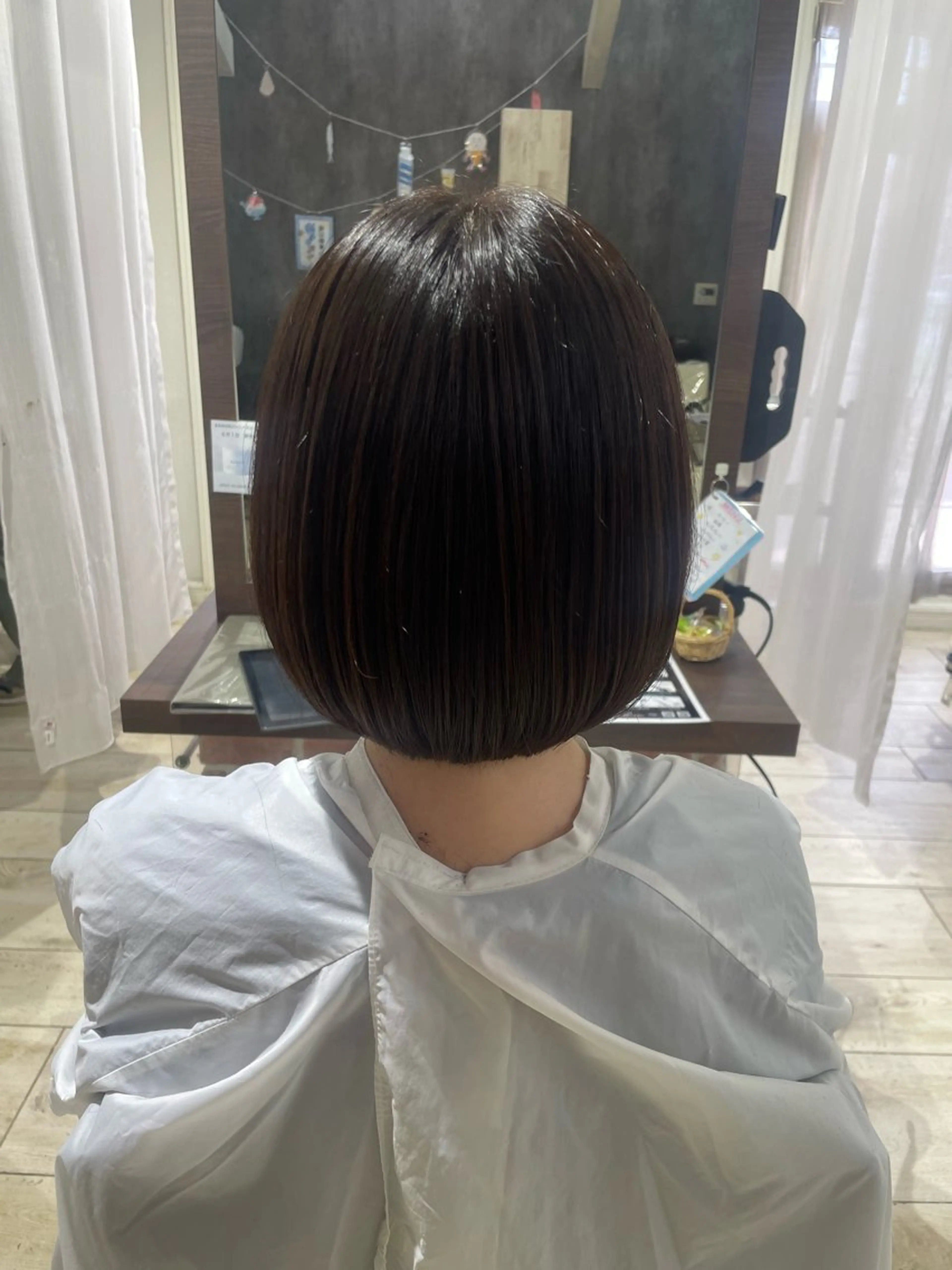 ミディアム ボブ 広瀬 珠優のヘアスタイル