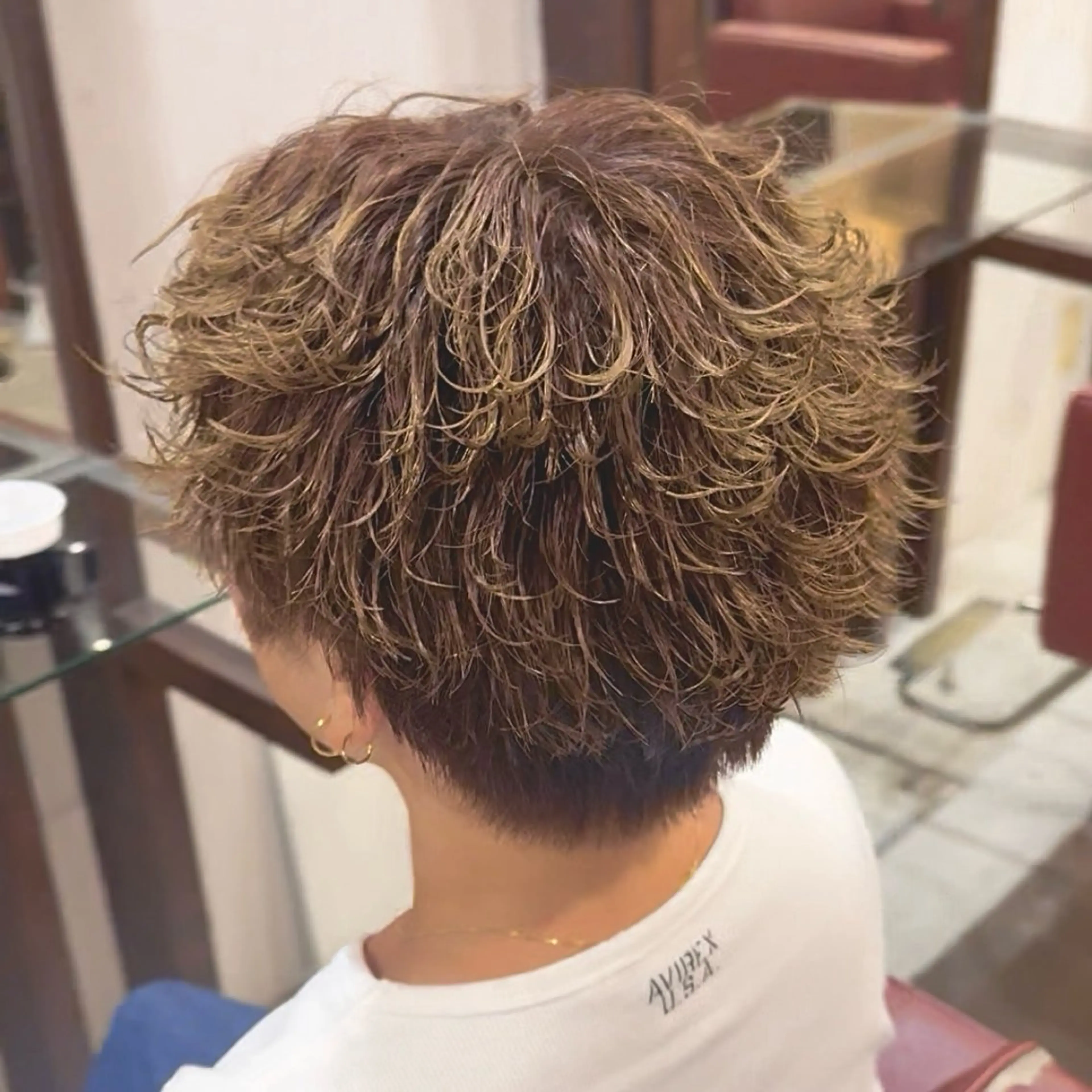 カラー パーマ メンズ メンズブリーチ メンズパーマ ブリーチ カット ヘアカラー パーマ メンズカット/パーマ /ハイライト/RYUのヘアスタイル