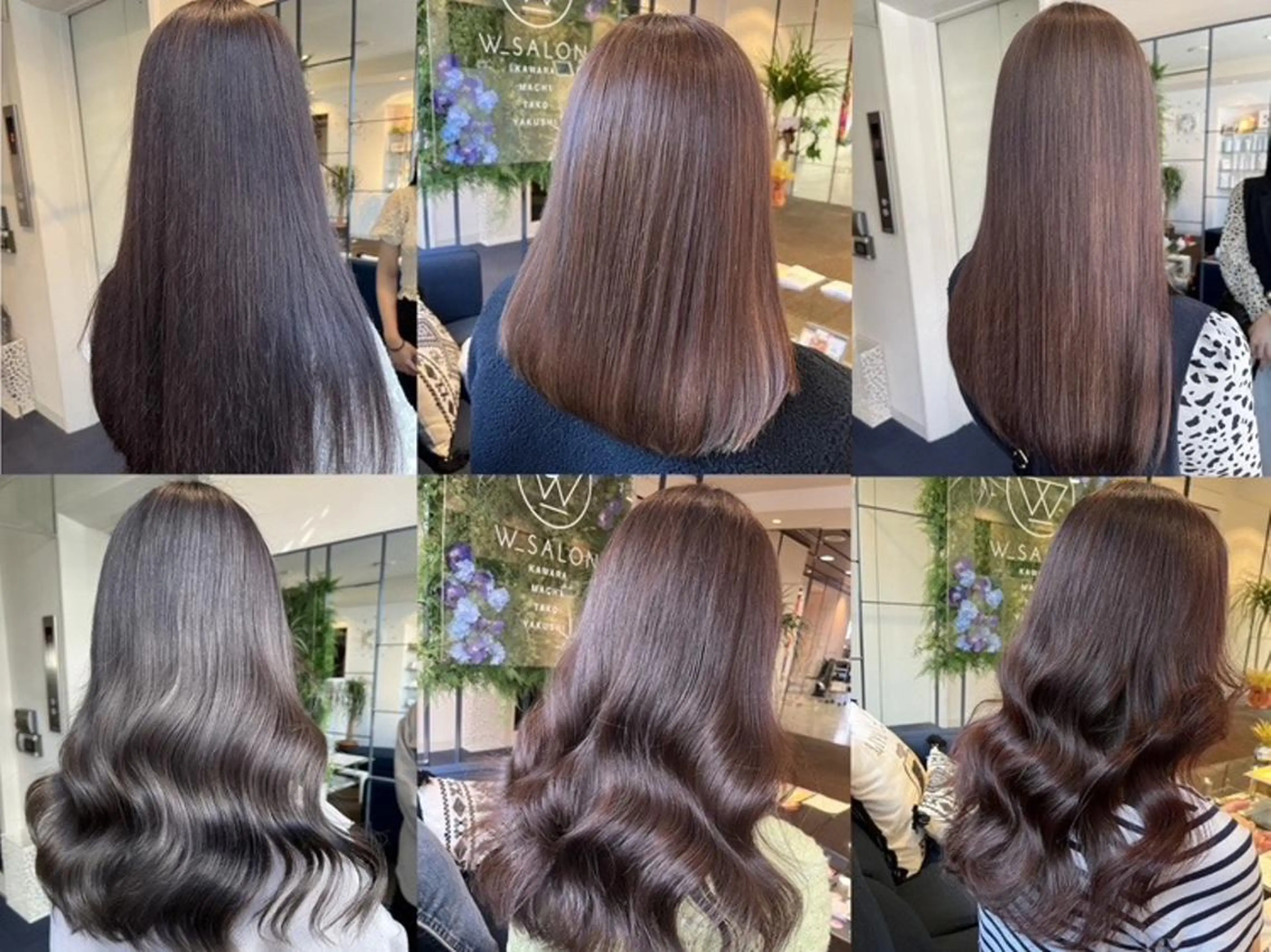 ミディアム ヘアカラー W_SALON ［触れたくなる艶髪］のヘアスタイル