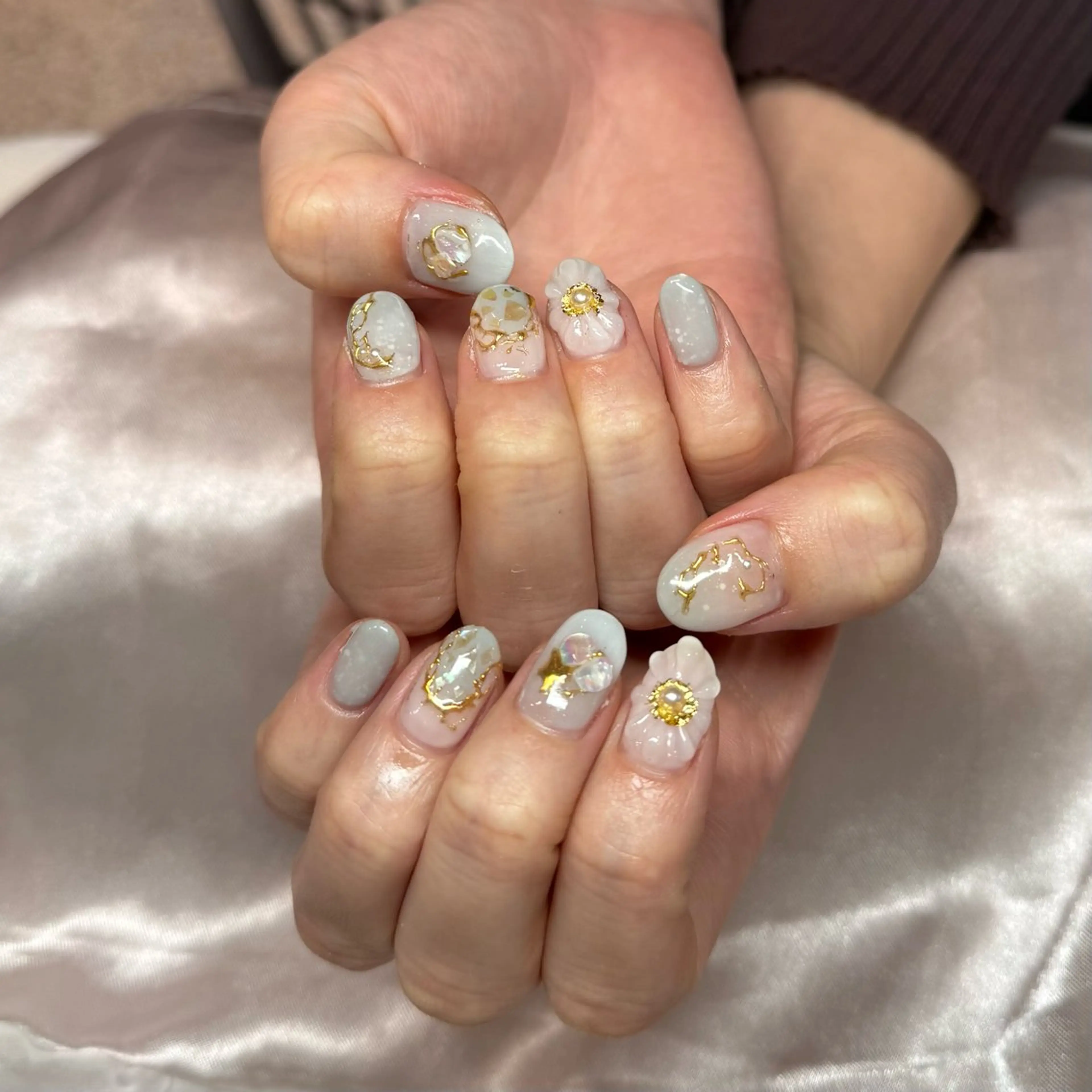 ネイル ぷっくりネイル Roy心斎橋 石川のネイルデザイン