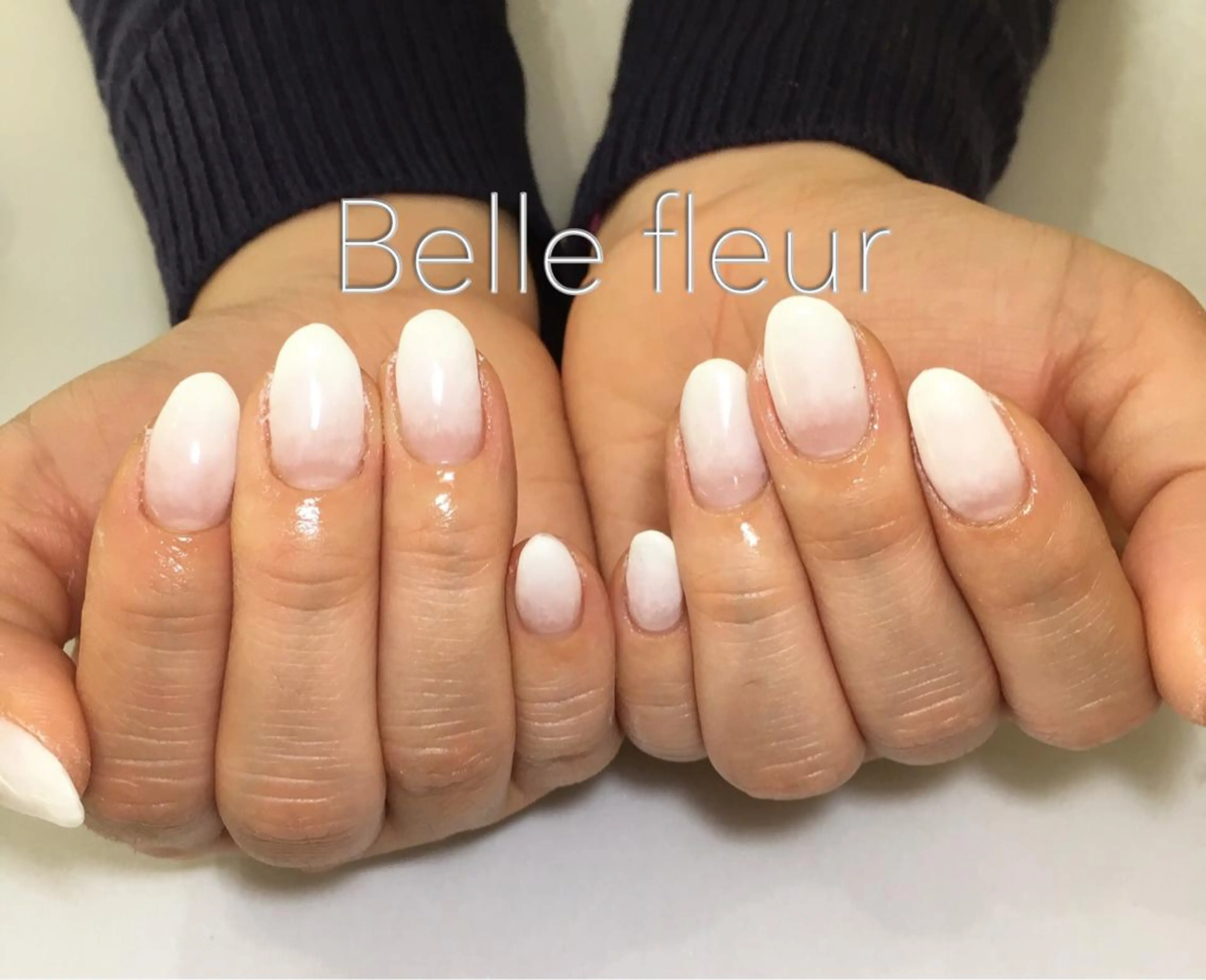 ミディアム ネイル Belle fleurのネイルデザイン