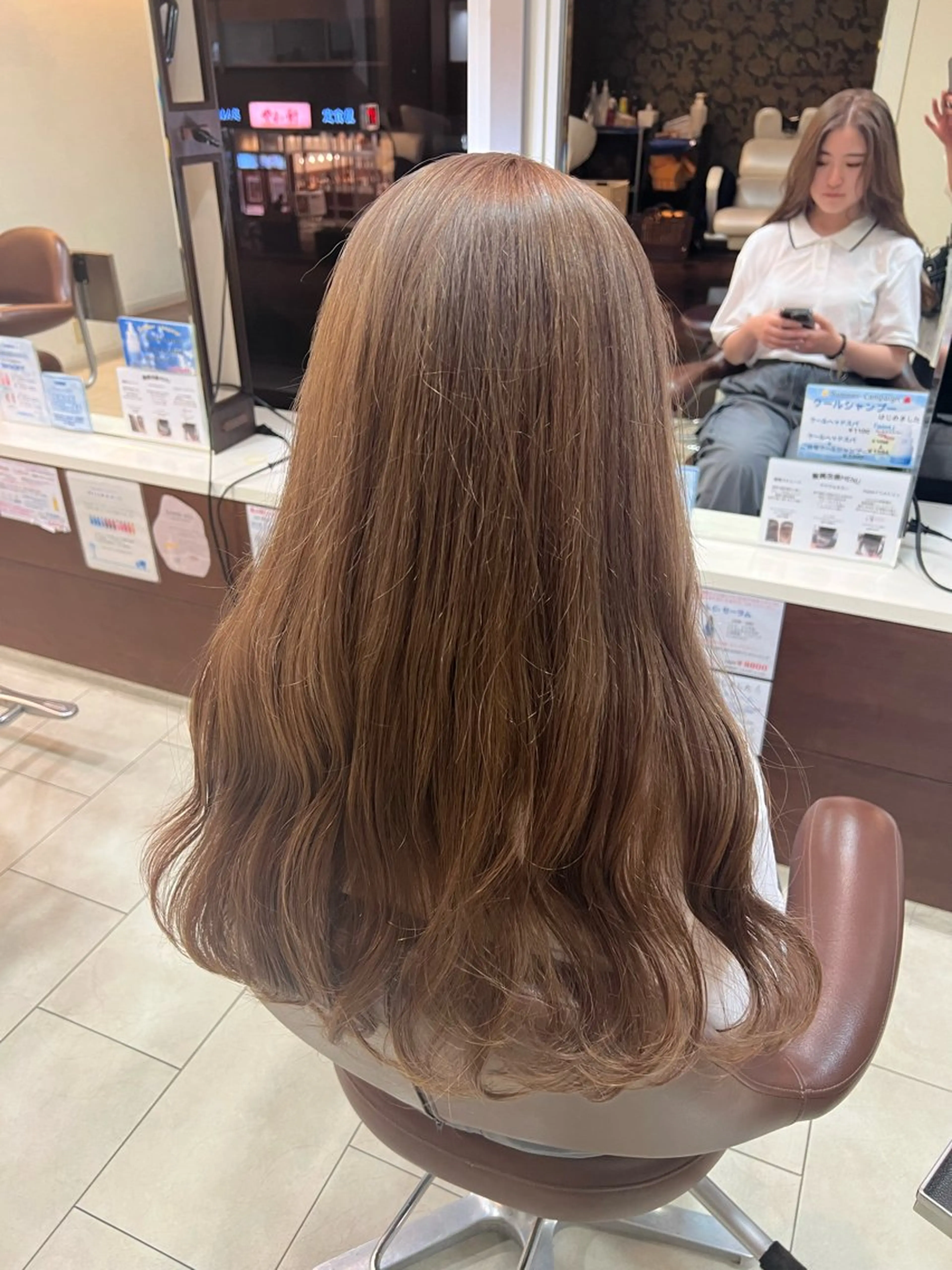 ロング カラー ヘアカラー 田中 月菜のヘアスタイル