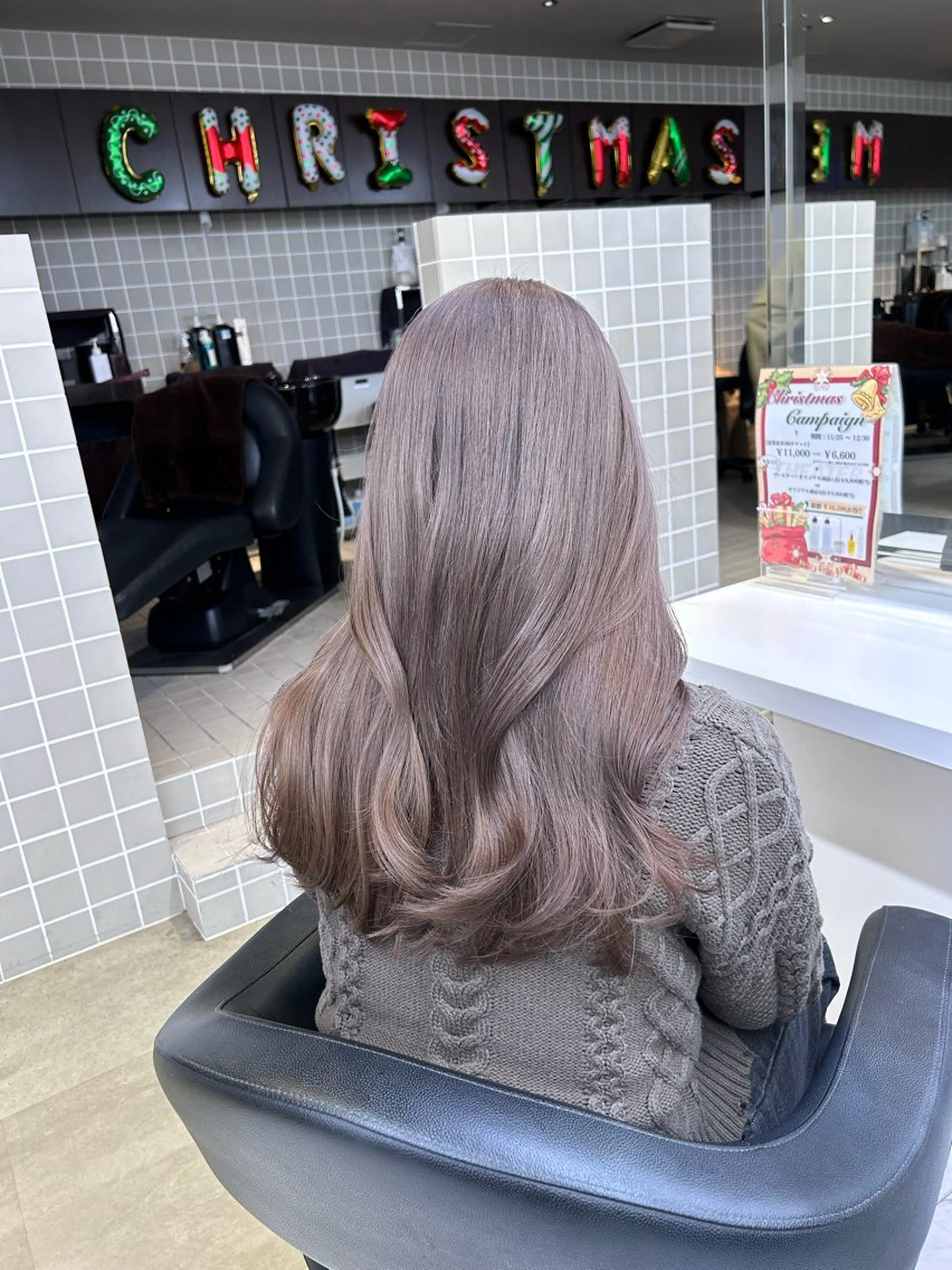 カラー ヘアカラー トリートメント beige🤎ダブル カラー/レイヤー🧸のヘアスタイル
