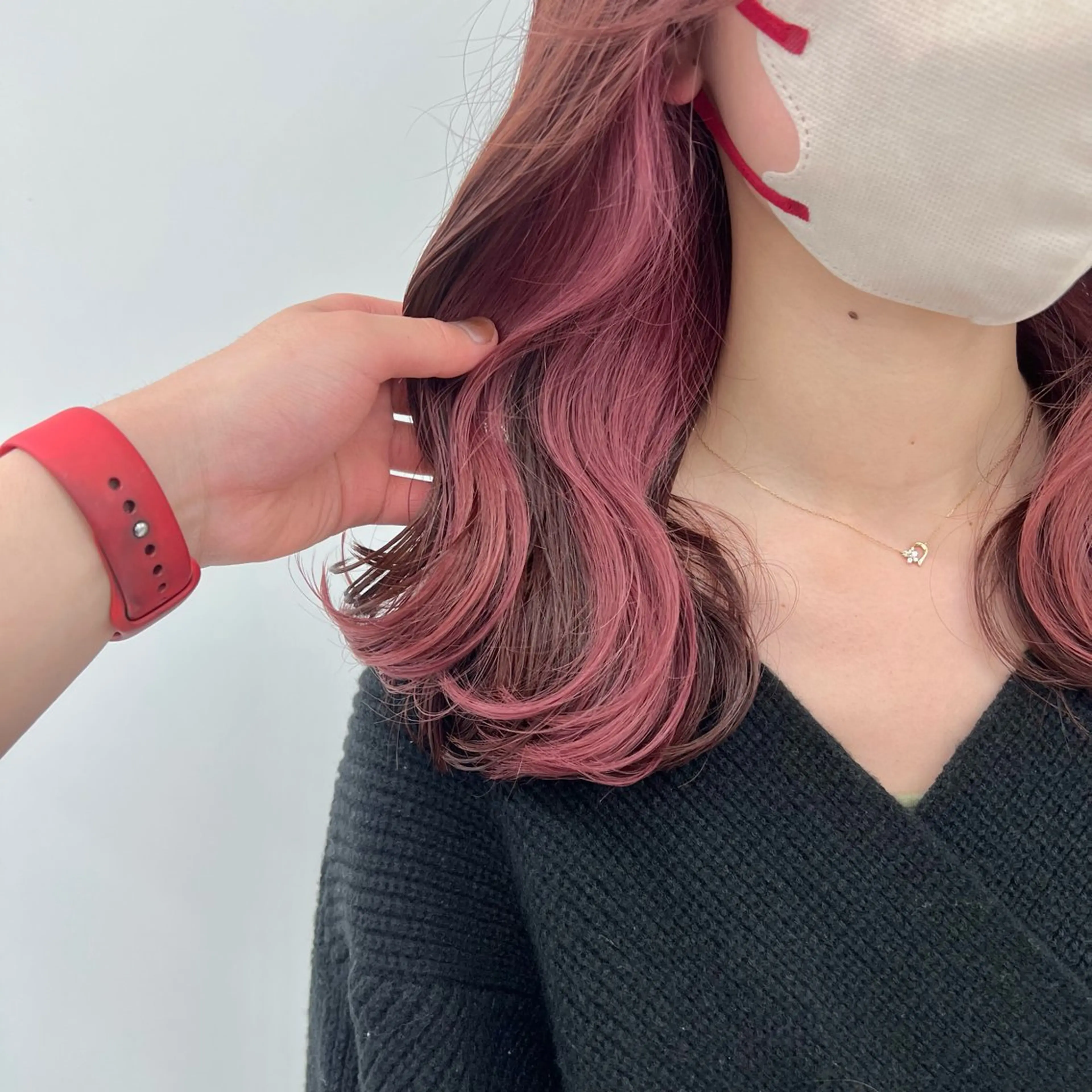 ミディアム カラー 💫トレンドパーマ 友輝💫のヘアスタイル