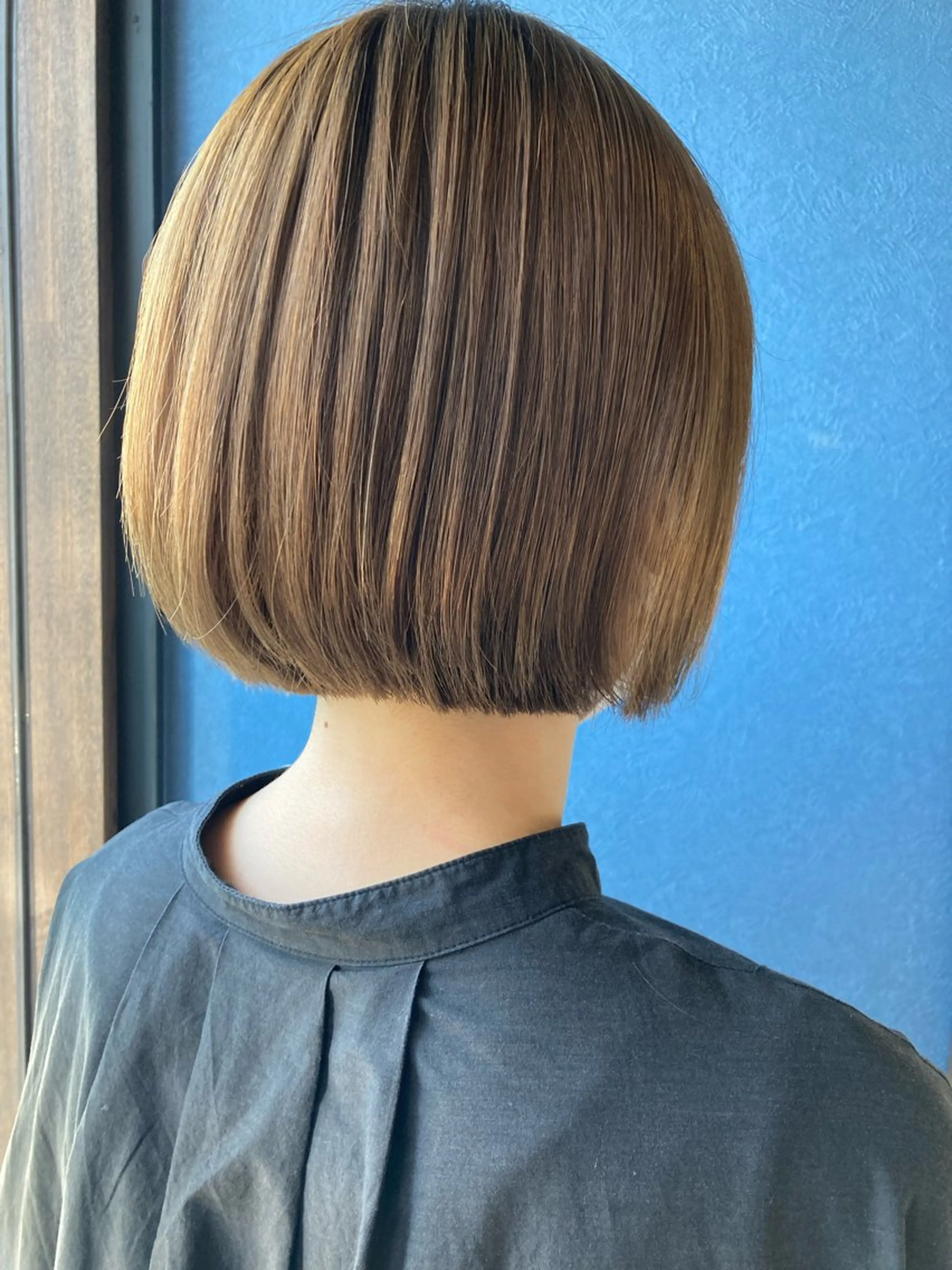 ミディアム ボブ カット ヘアカラー 🎀Kubu大橋 夏夢🎀のヘアスタイル