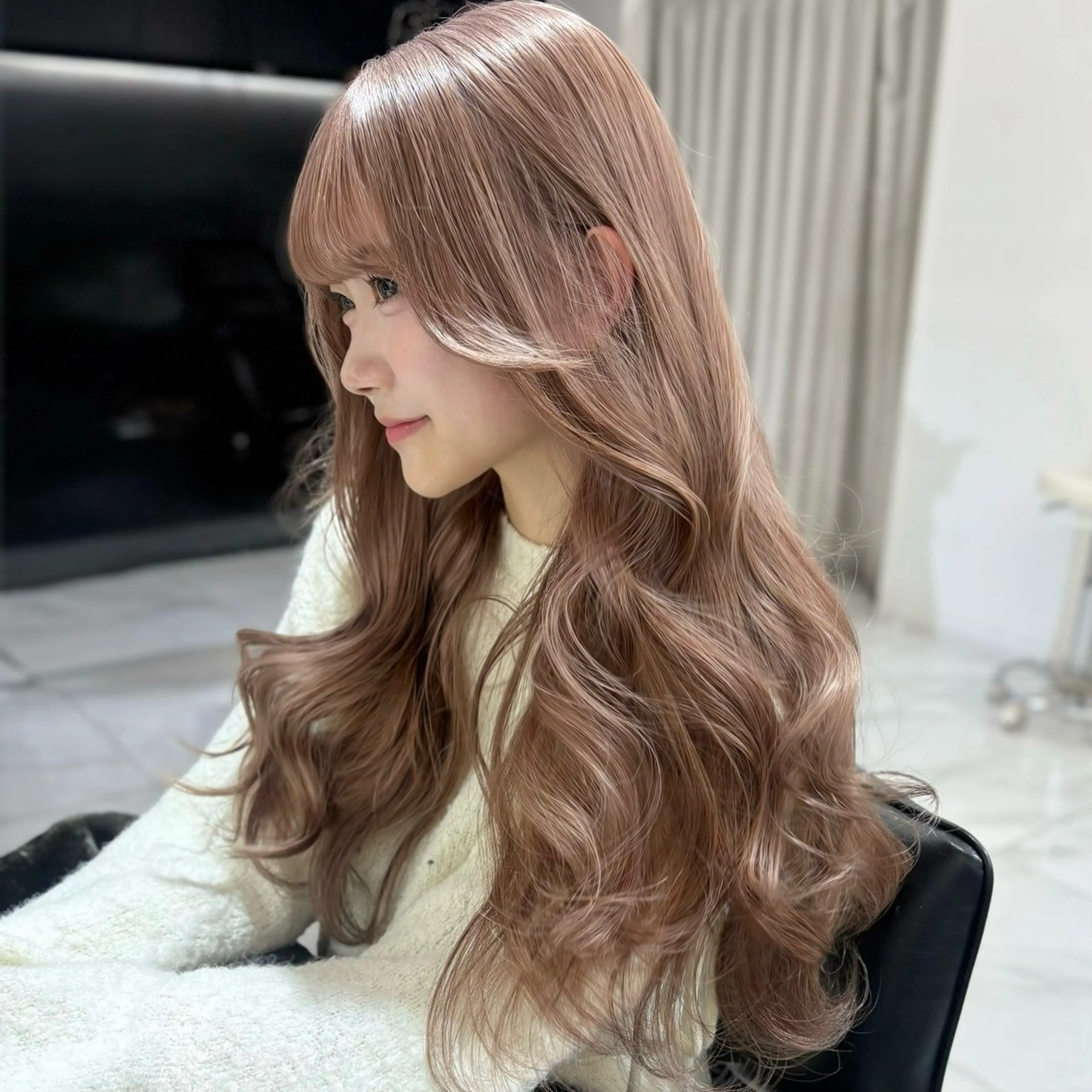 ロング カラー レイヤーカット ロング カット ヘアカラー トリートメント 上品韓国ヘア🩶艶髪 🩶渋谷/aoiのヘアスタイル