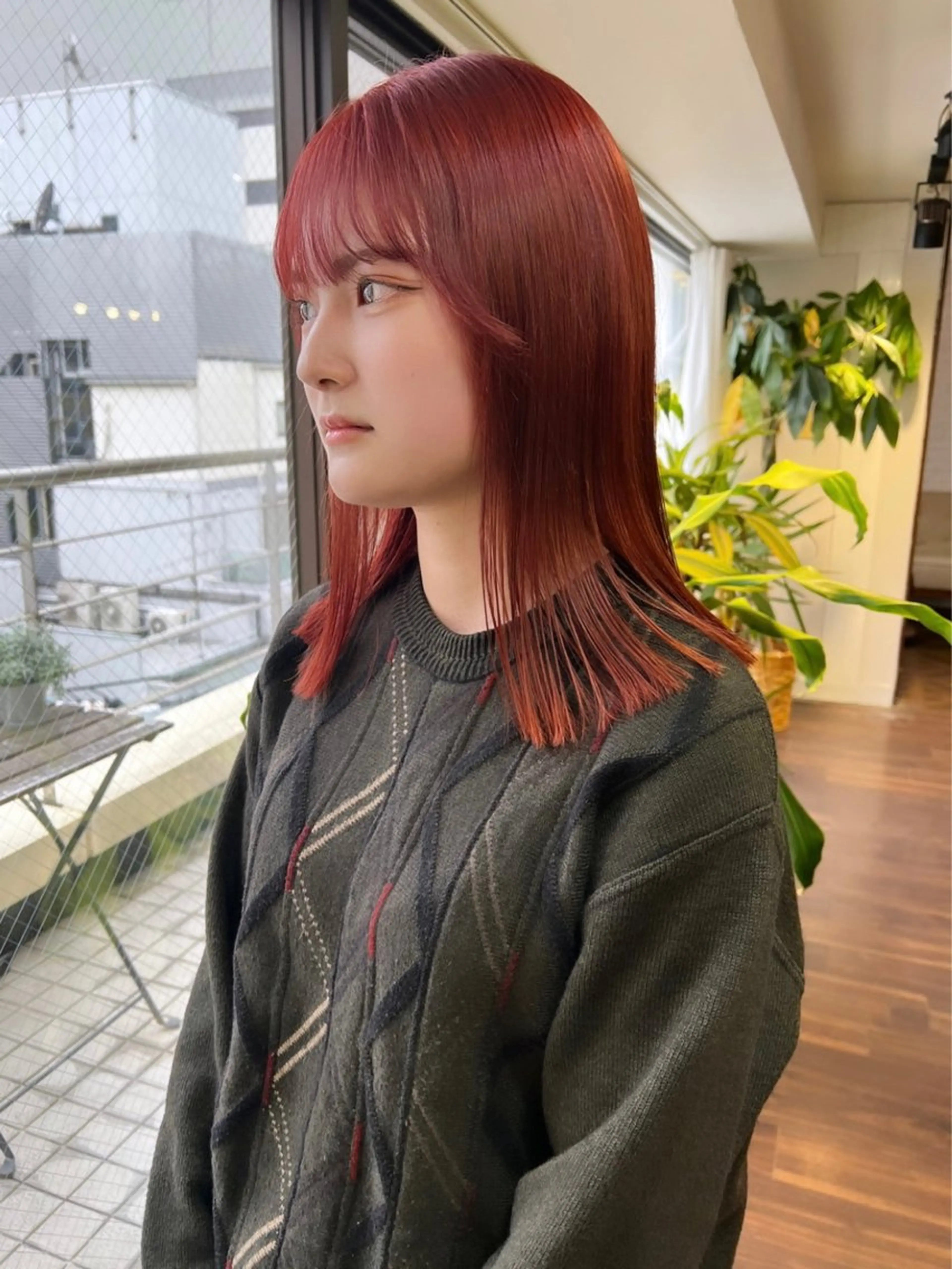 ミディアム カラー ブリーチ ケアブリーチ 透明感カラー デザインカラー ダブルカラー nendo_hair所属・ハイトーン/ボブ 🎀sonokaのヘアスタイル