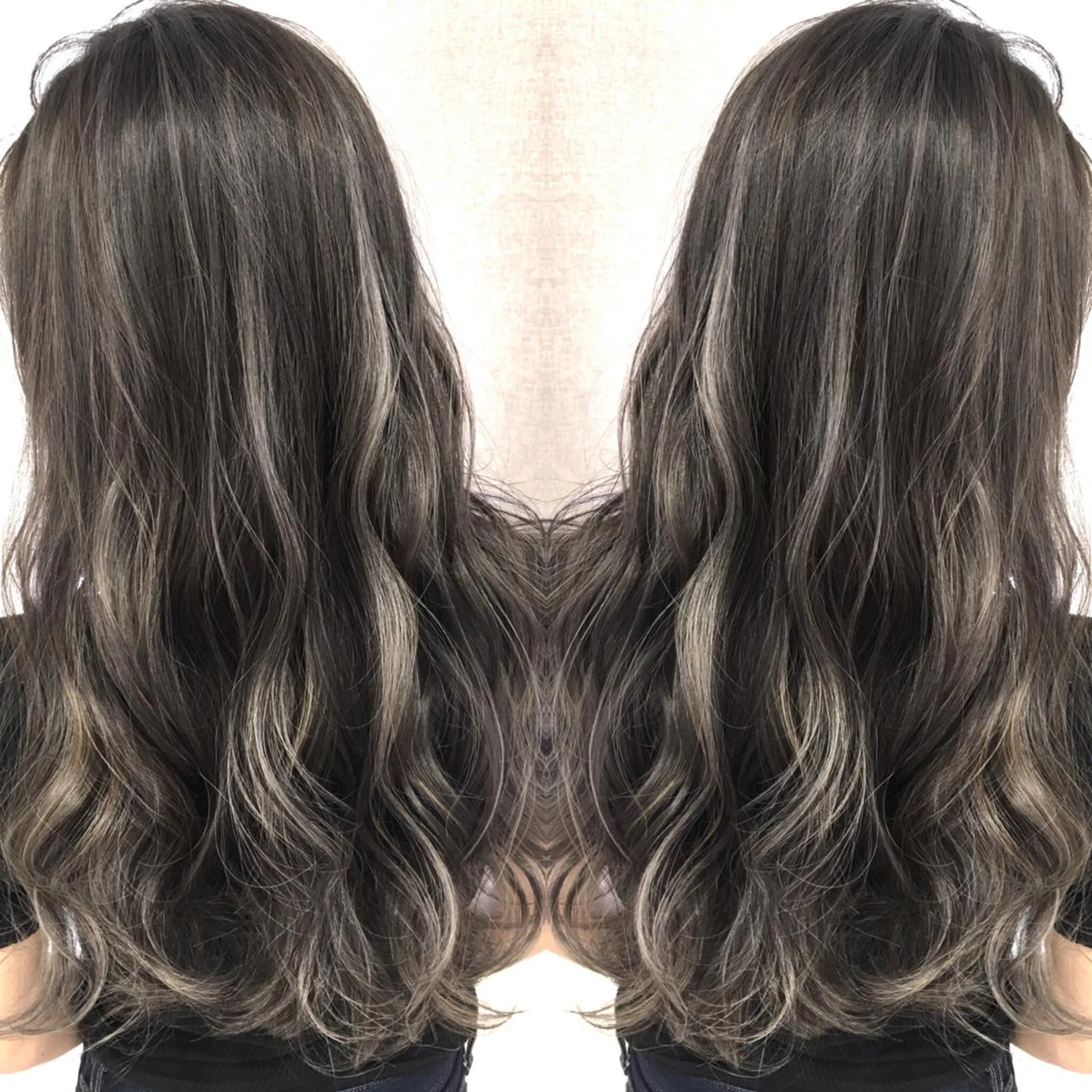 ロング カラー ハイライトカラー 3Dハイライト ハイライト ヘアカラー トリートメント 井上 一平のヘアスタイル