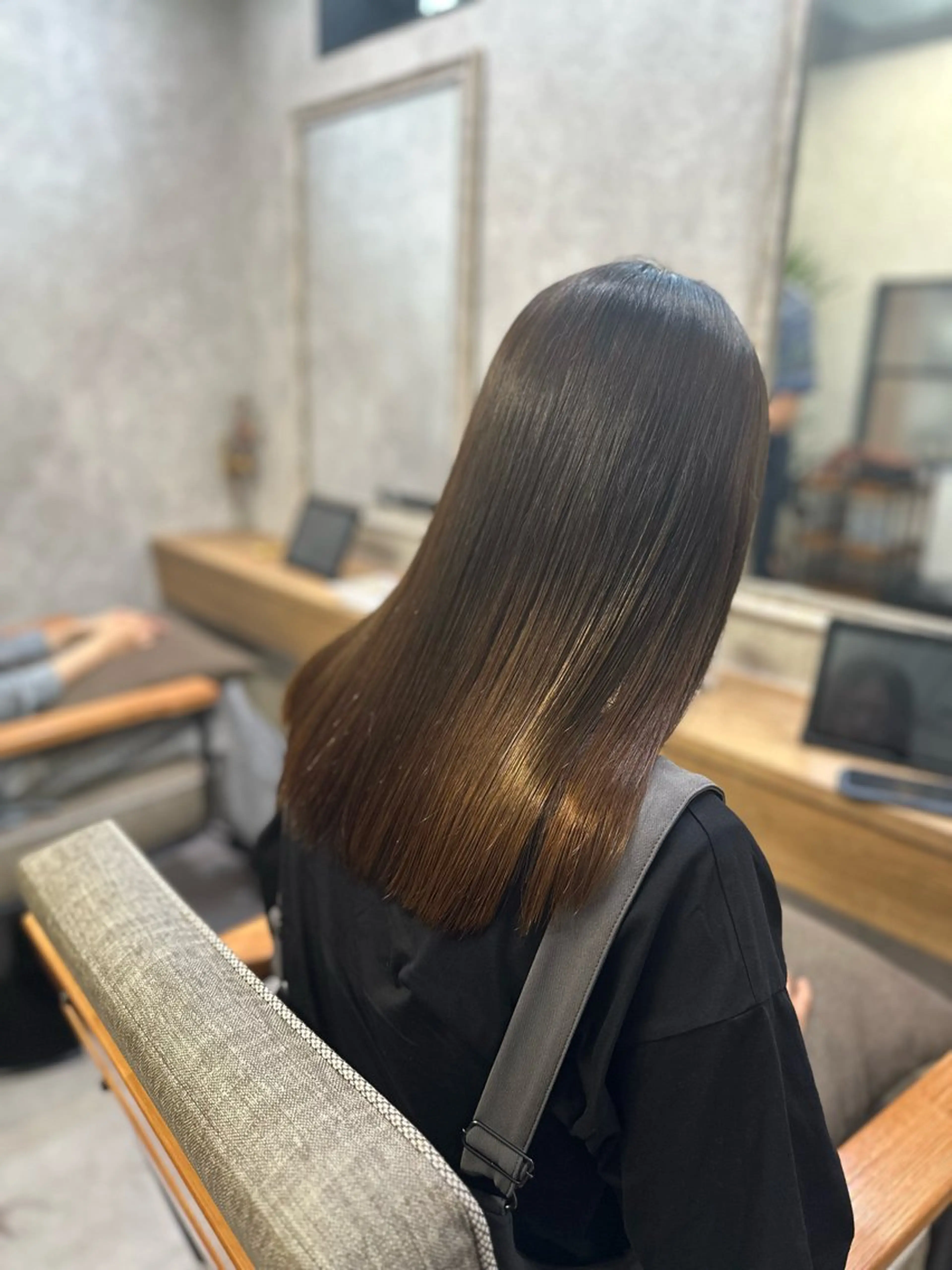 ミディアム 髪質改善 トリートメント 髪質改善/縮毛矯正/ 艶髪/根本和也のヘアスタイル