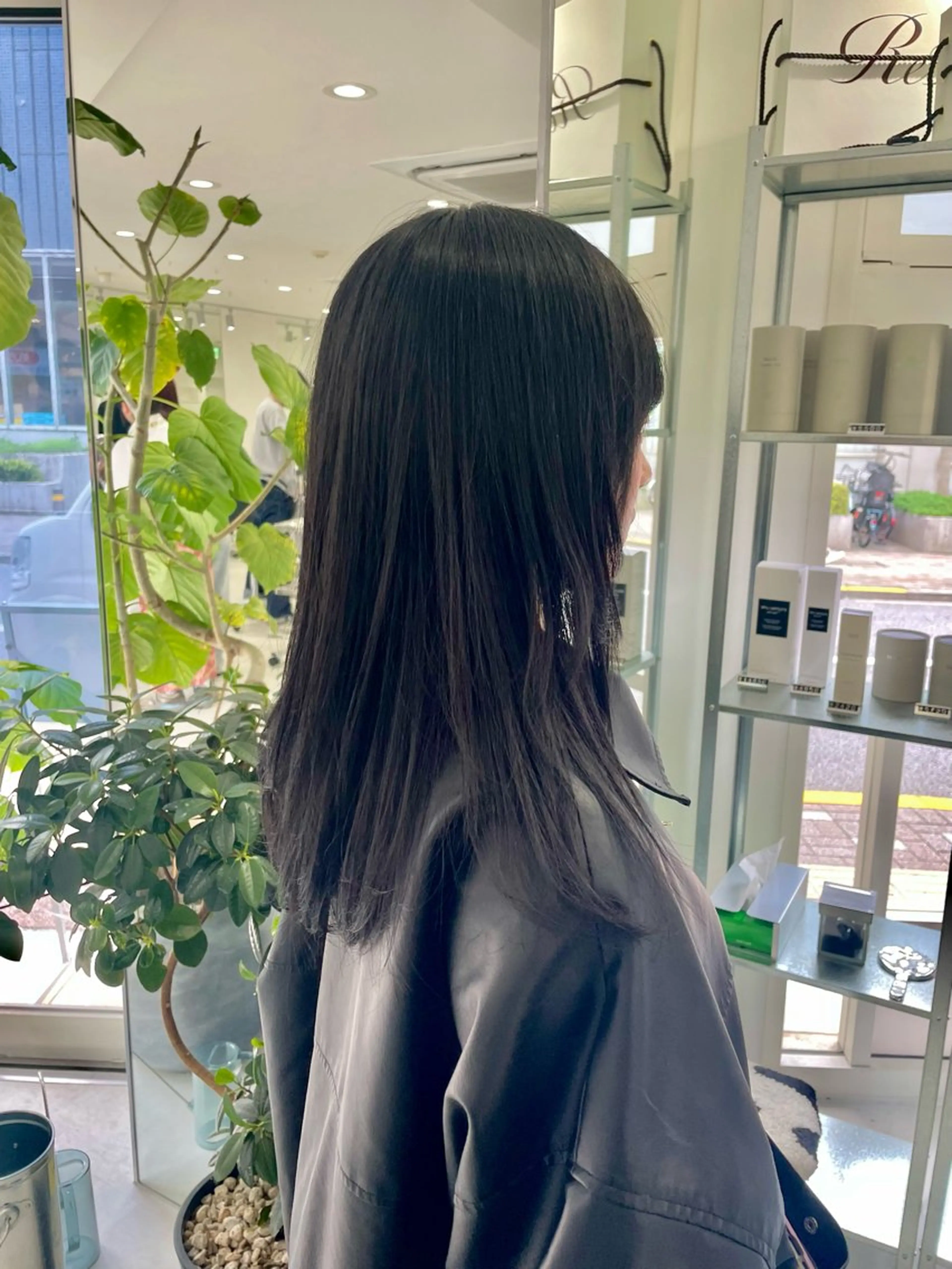 セミロング カラー ヘアカラー トリートメント ヘアセット グレージュ/ベージュ /経堂/sana🌱のヘアスタイル