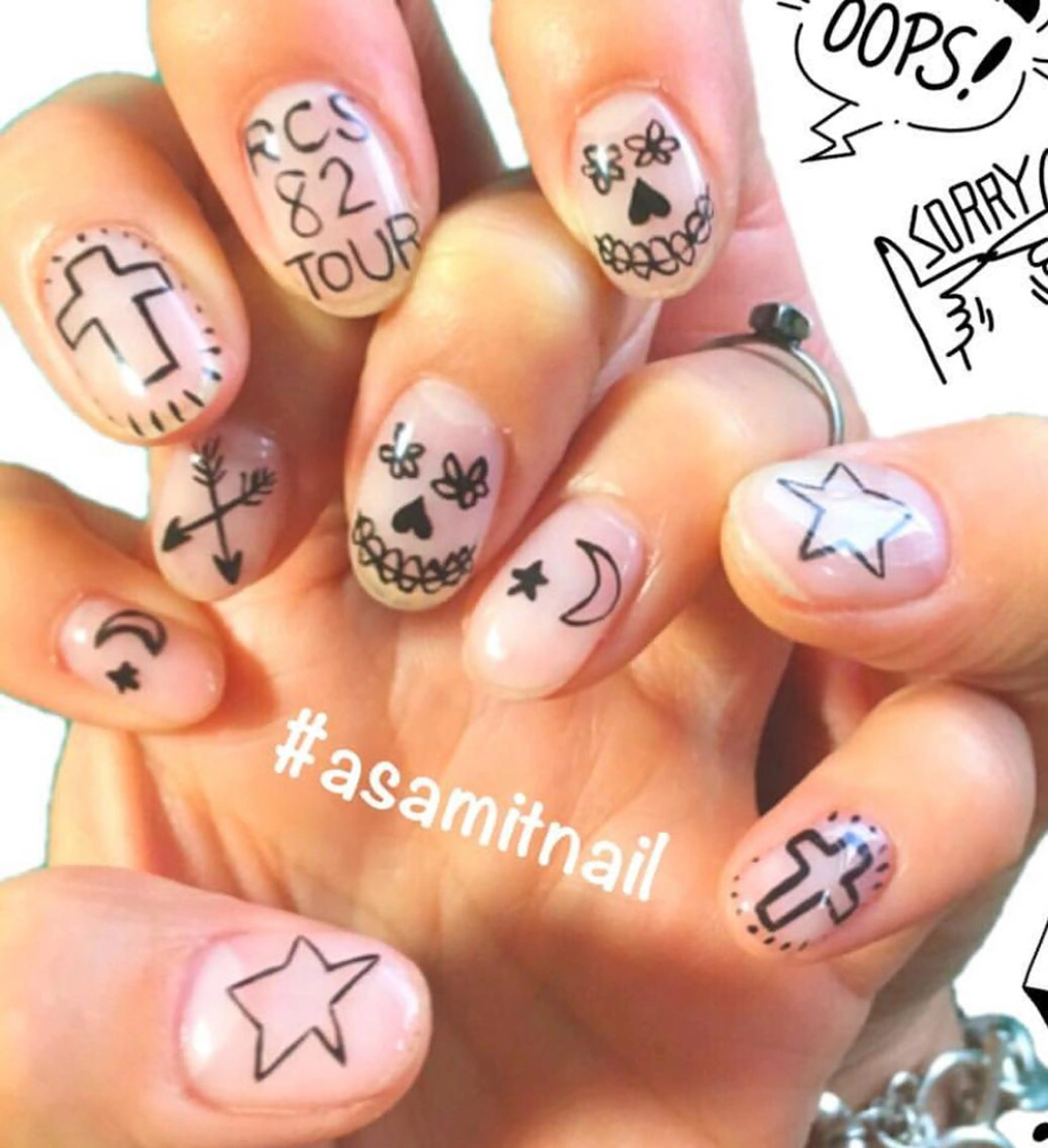 ネイル アートネイル クリアネイル ハンドネイル Riz nailのネイルデザイン