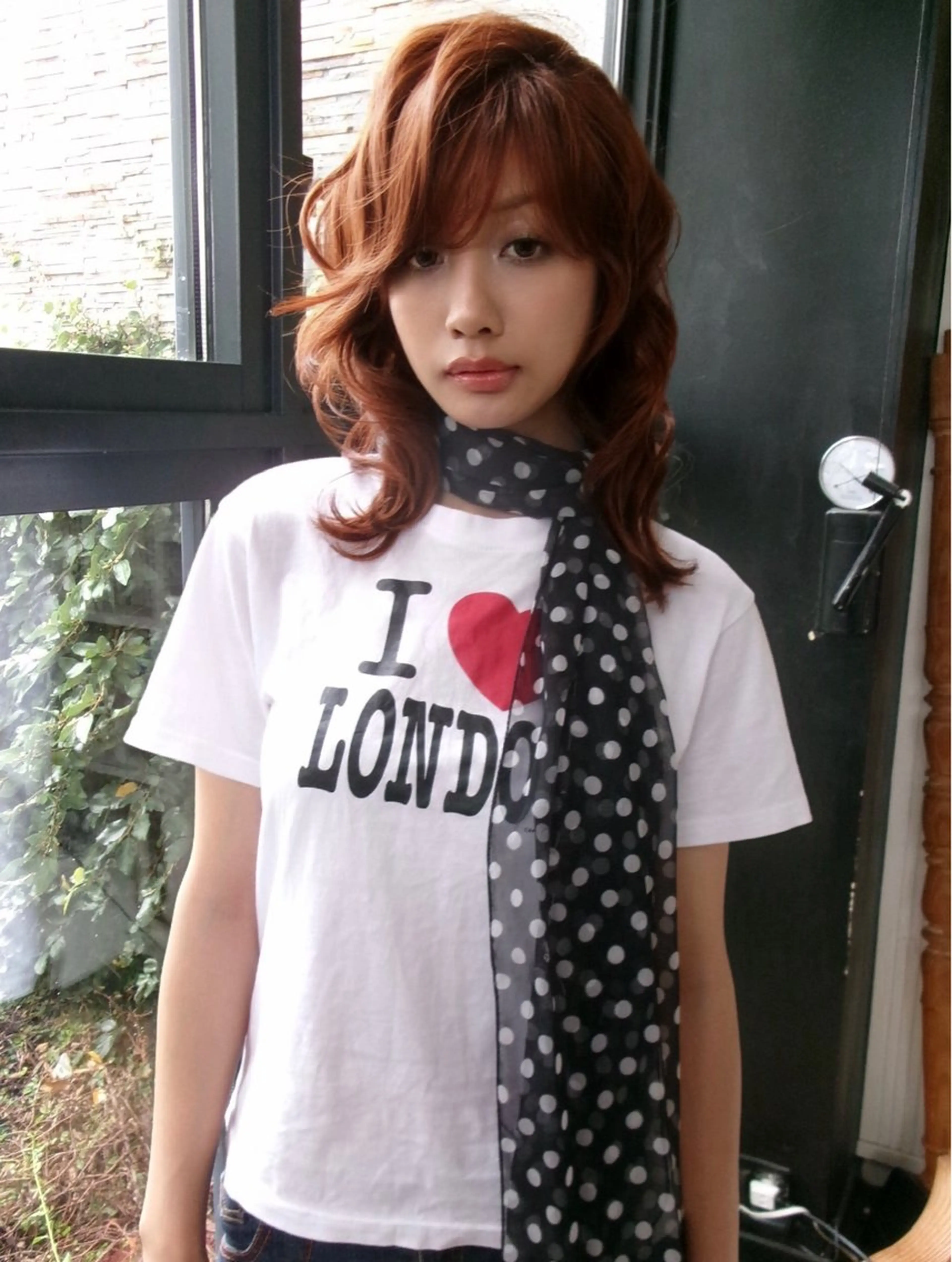 セミロング カラー ショートボブ セミロングパーマ ブラウンカラー オレンジ オレンジブラウン ヘアカラー トリートメント 早川 豪のヘアスタイル