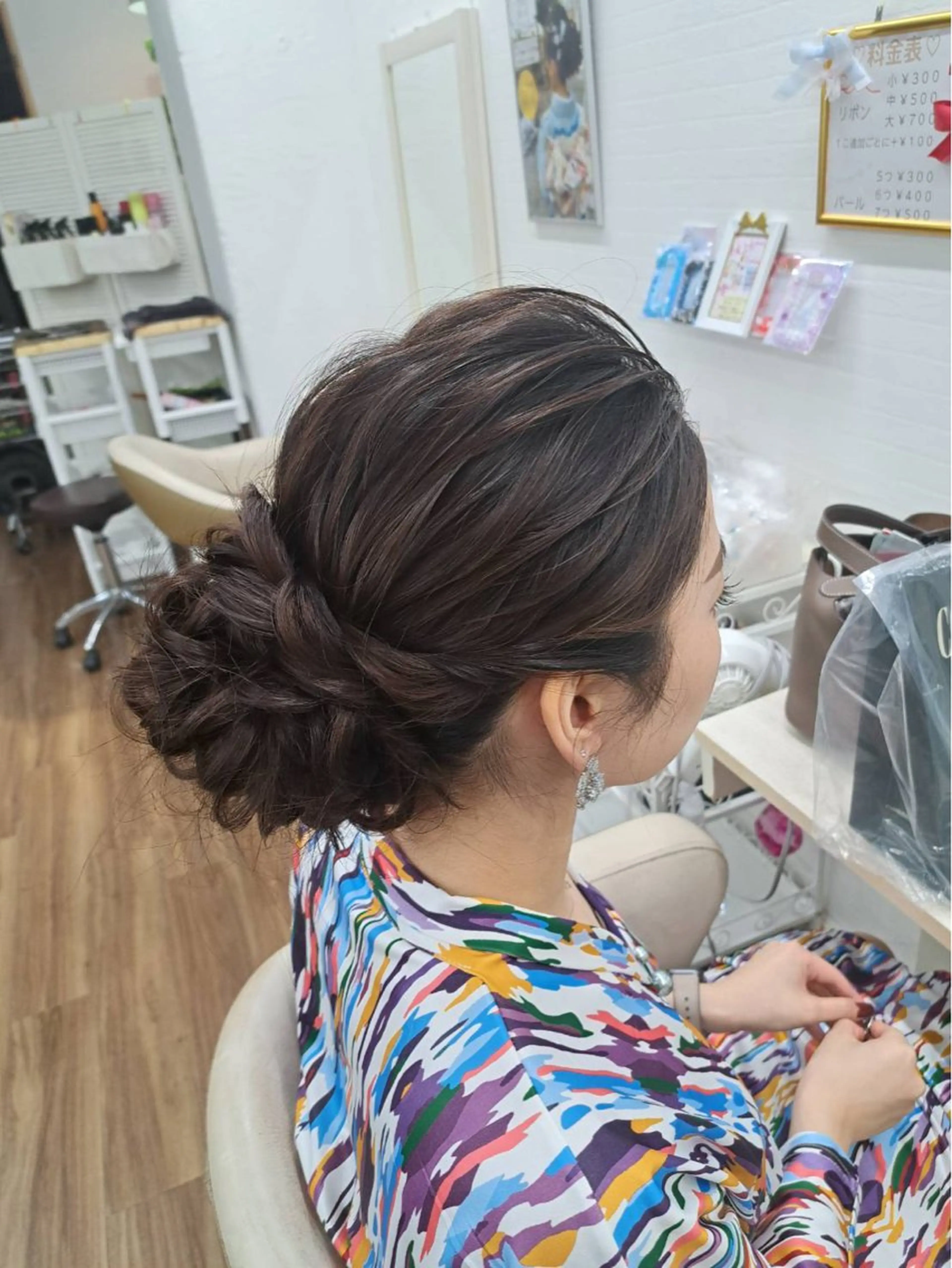 ヘアアレンジ ヘアセット GLOSS 心斎橋 山上のヘアスタイル