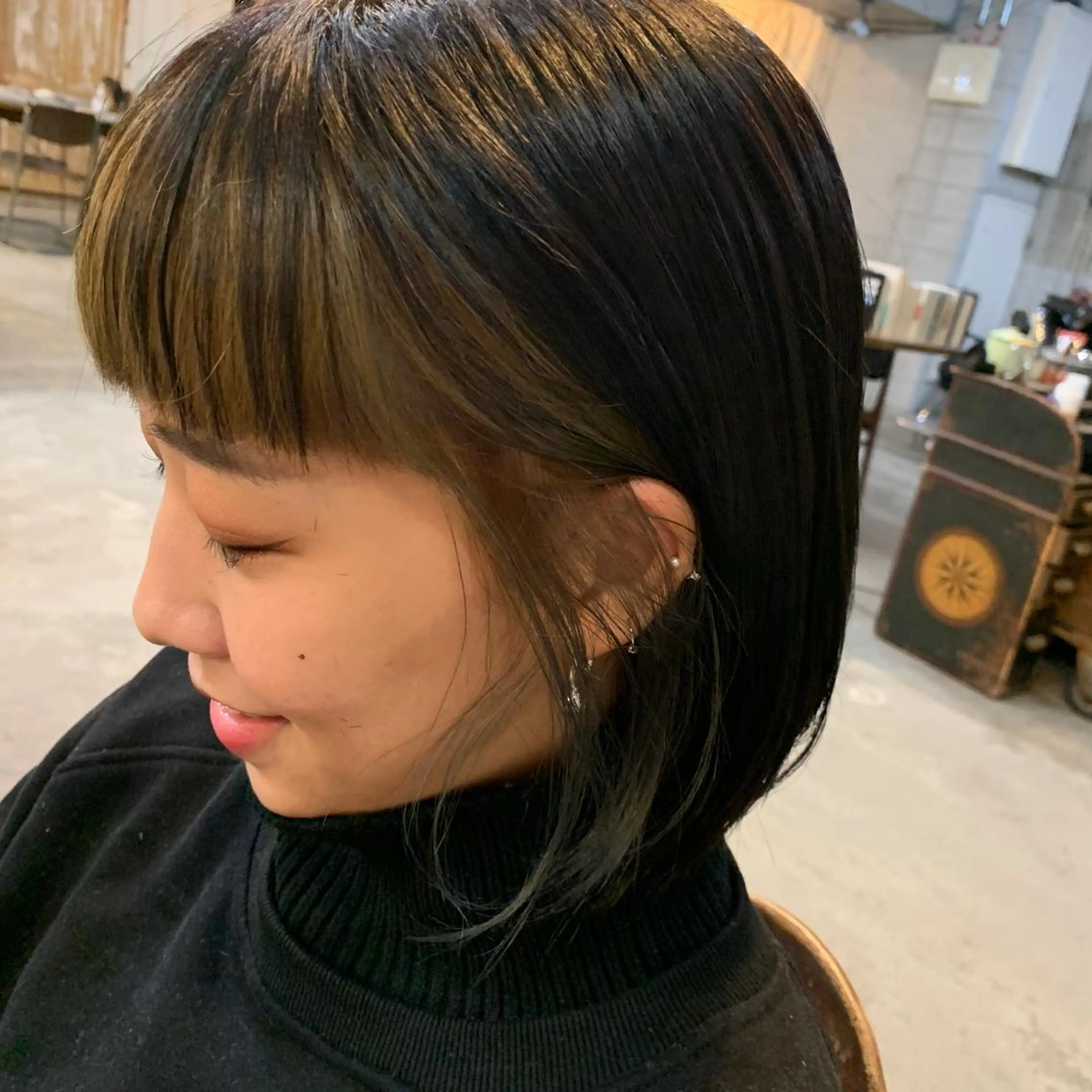 ショート カラー パーマ メンズ カット ヘアカラー トリートメント 南堀江🌿パーマ Tetsu【テツ】のヘアスタイル