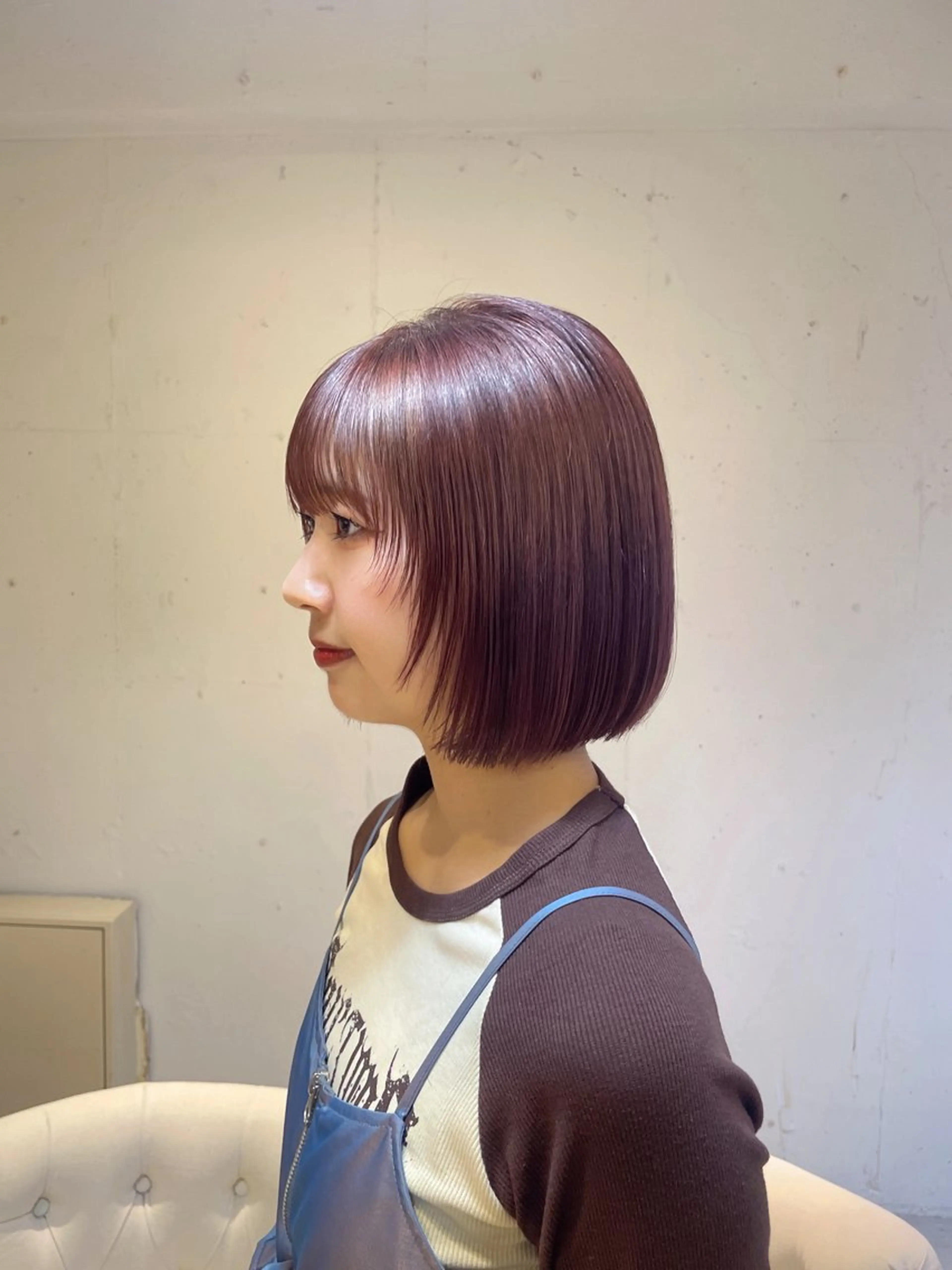 ショート カット ヘアカラー ユイナ ★暖色カラー/ボブ★のヘアスタイル