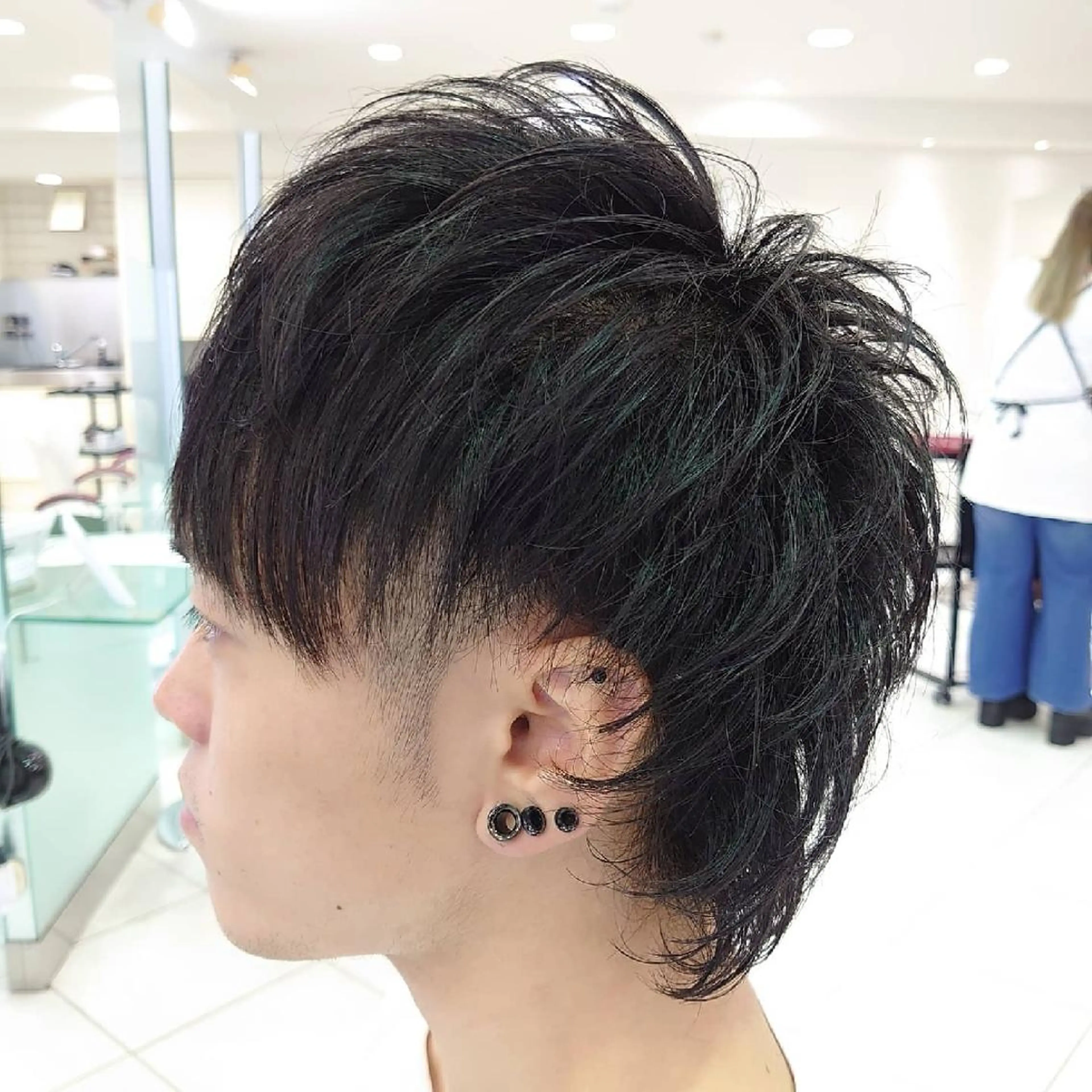 ミディアム ヘアアレンジ メンズ マッシュウルフ マッシュ メンズウルフカット ウルフカット 🐺一ノ瀬 凌 / デザインウルフ🐺のヘアスタイル