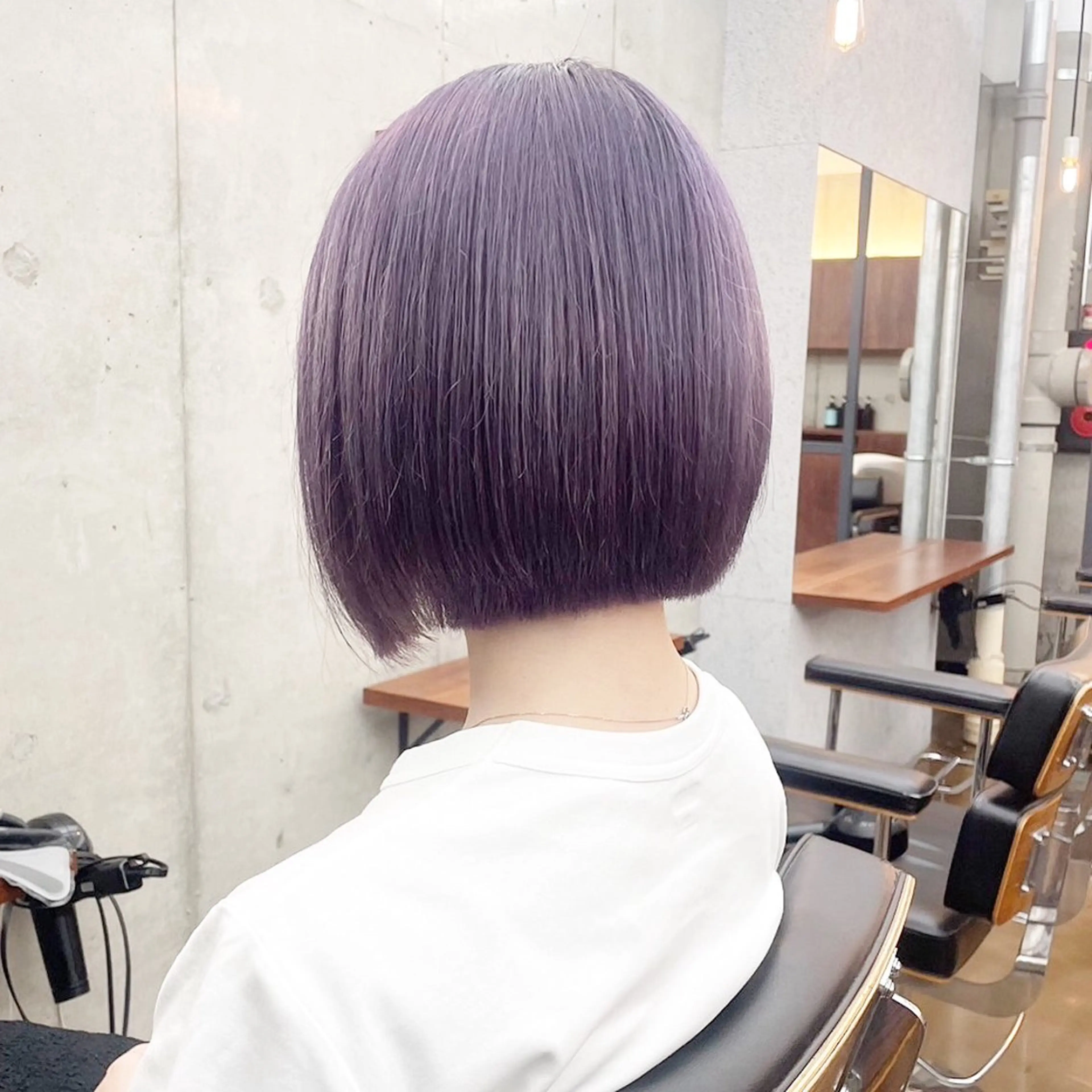 ショート カラー メンズ メンズウルフカット パープルカラー ボブ ショートヘア ウルフカット ✂︎ウルフ・ショート ✂︎MIKUNIのヘアスタイル