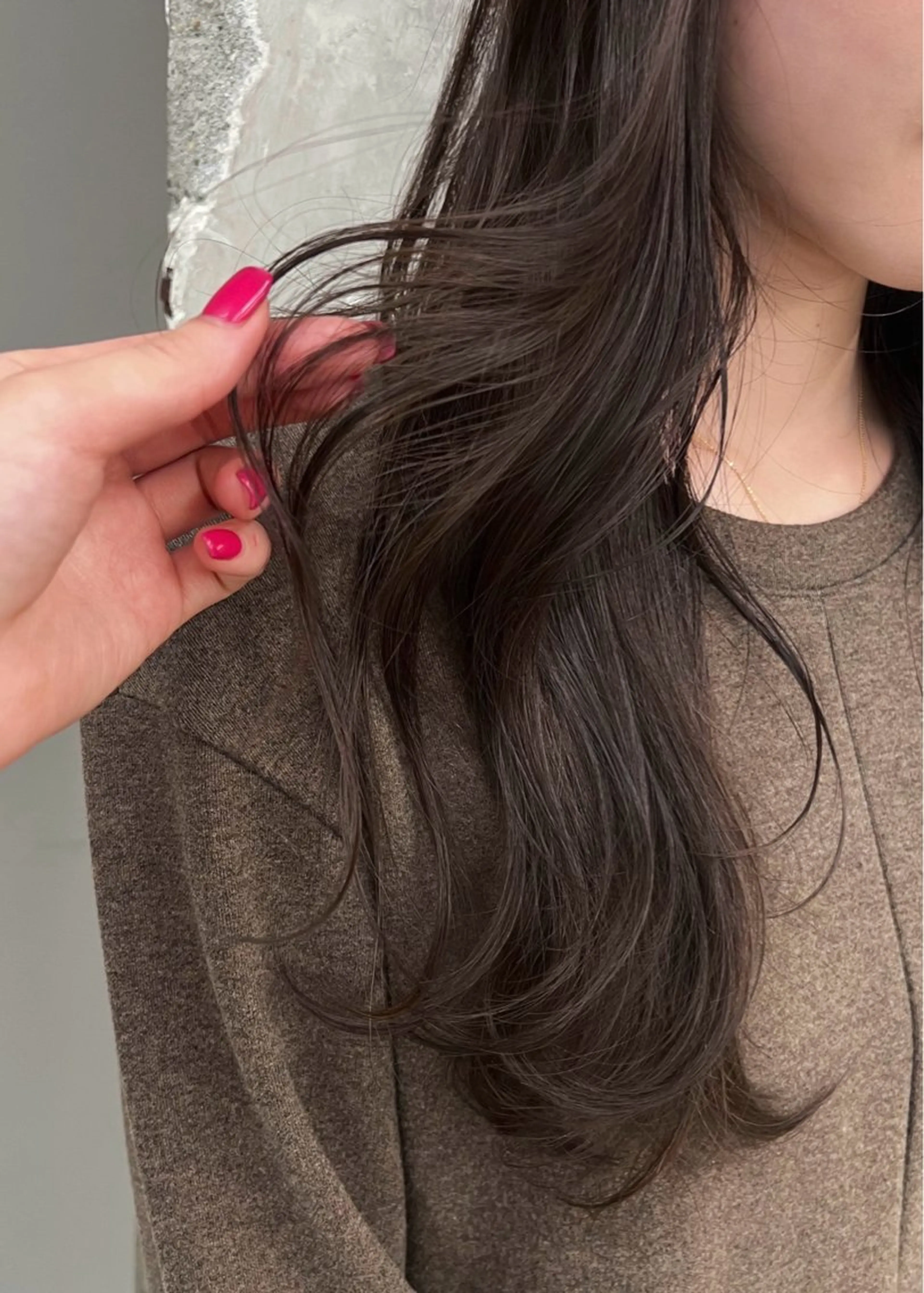 カラー グレージュ オリーブグレージュ オリーブグレー ヘアカラー the hinc所属・miyu /大阪梅田 /透け感カラー🌙✨のヘアスタイル