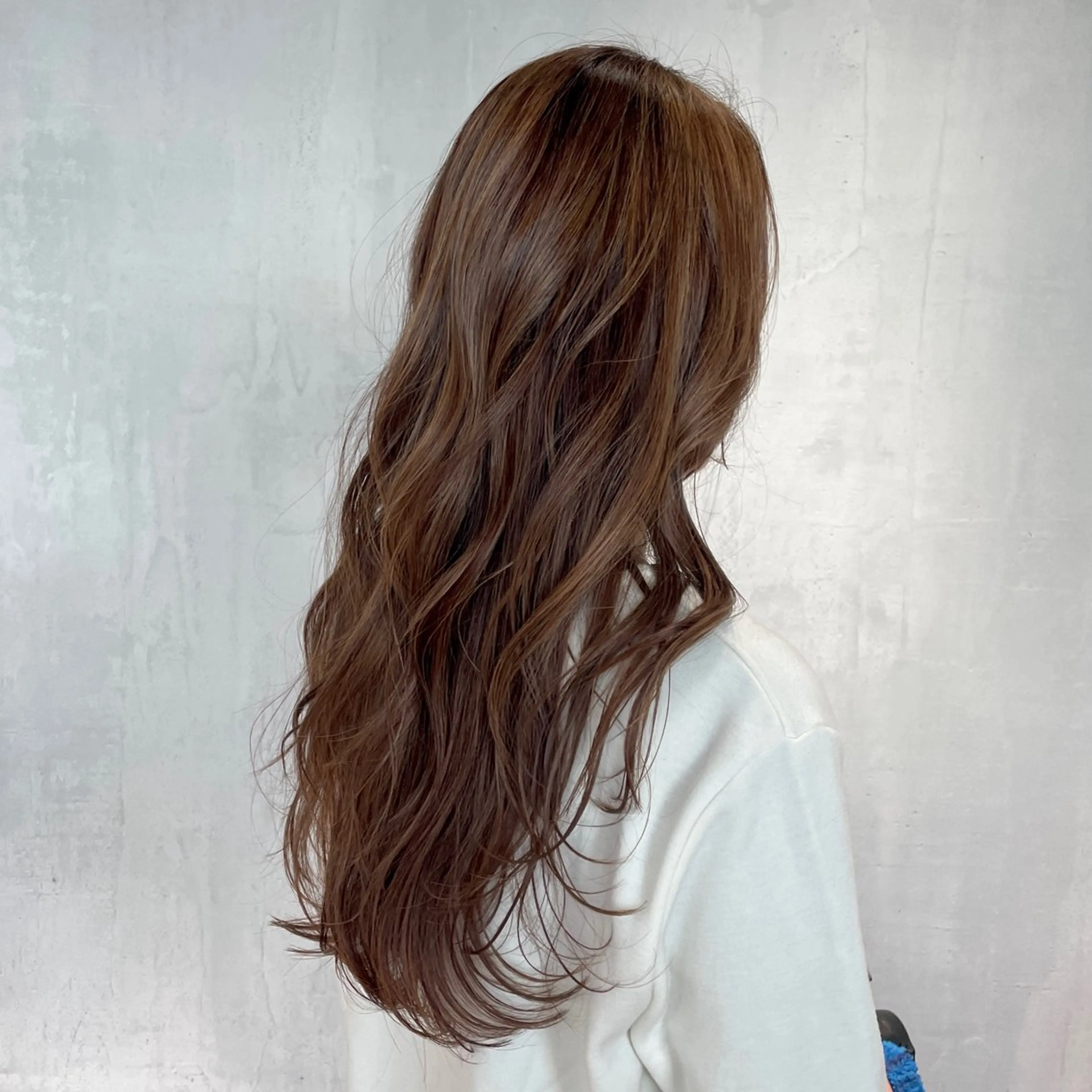 ロング カラー ハイライトカラー ハイライト ヘアカラー トリートメント DX SHARE SALON所属・matka白髪ぼかし 大人ヘア/KEIKOのヘアスタイル
