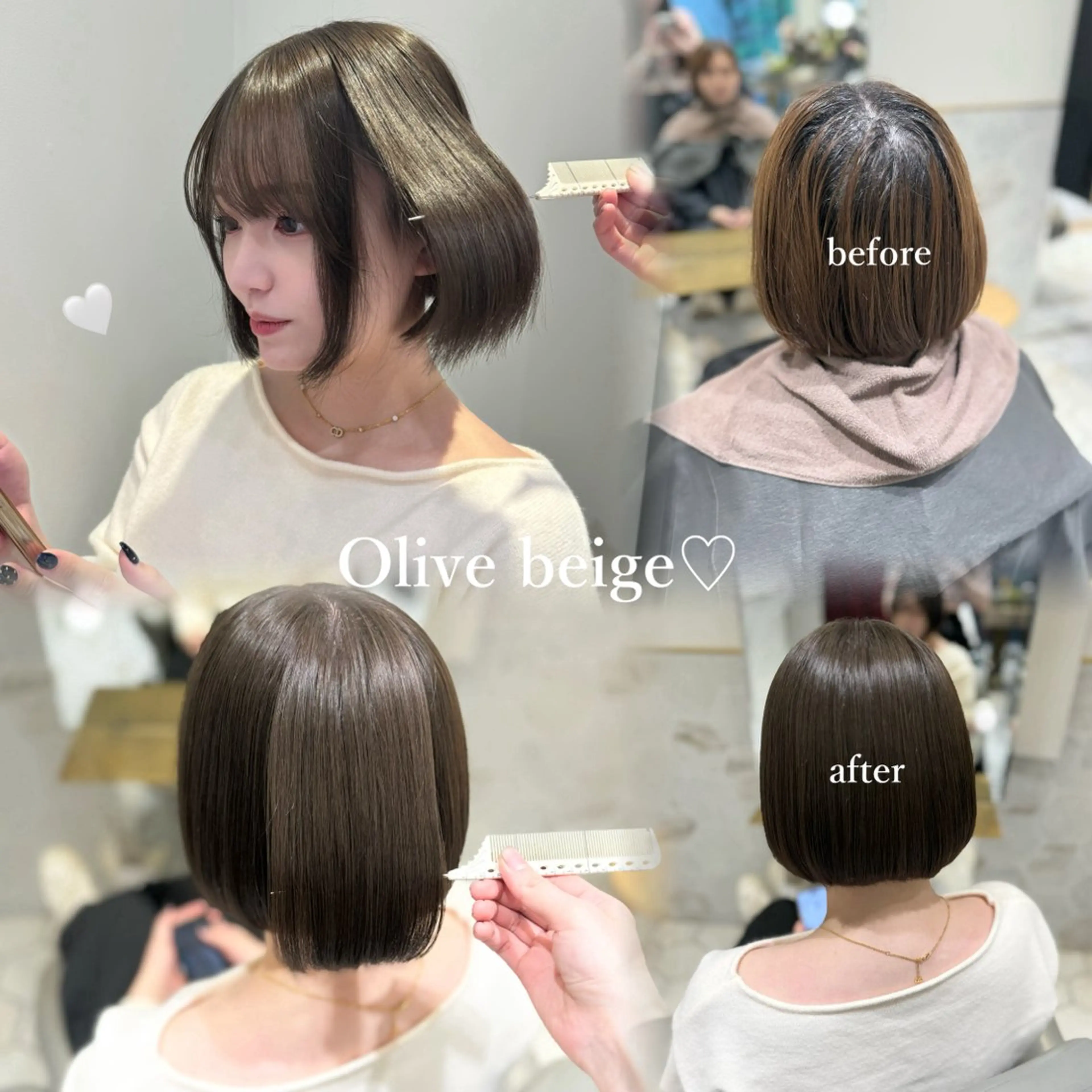 ショート カラー ヘアカラー costes 今井芽依のヘアスタイル