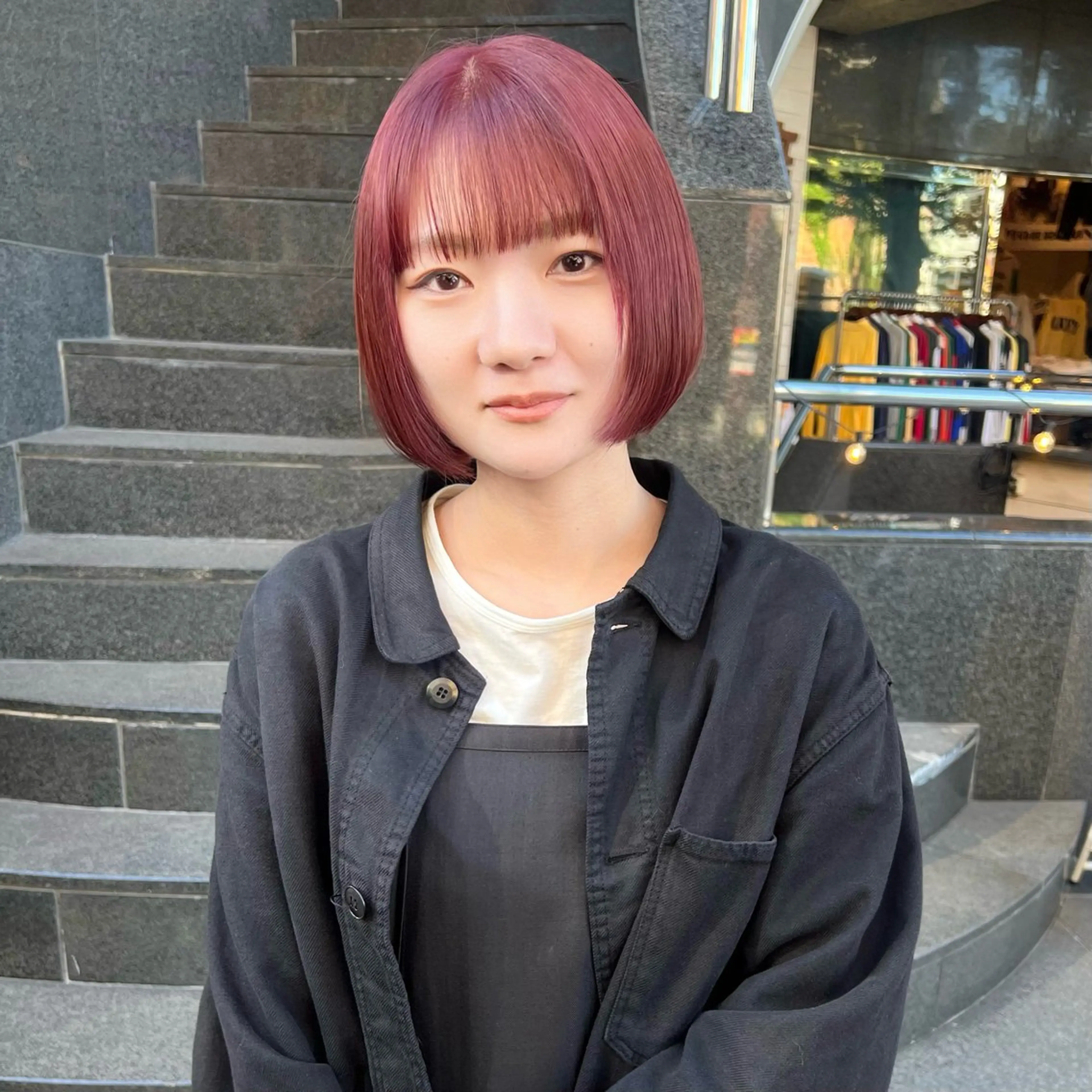 ショート カット ヘアカラー トリートメント AI TOKYO S所属・mizuki 【韓国レイヤー】のヘアスタイル