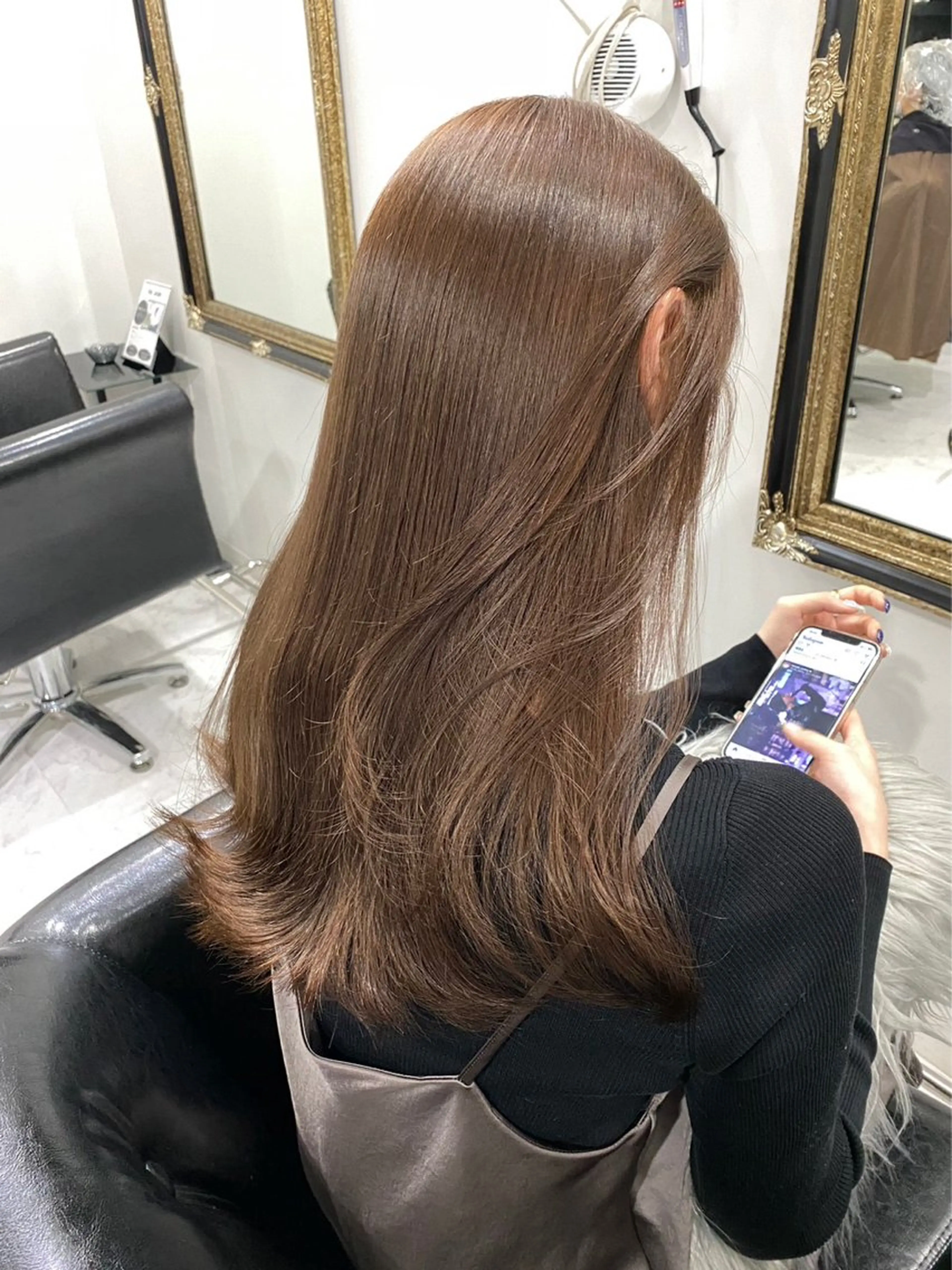 ロング ヘアカラー トリートメント 木村 紅愛のヘアスタイル