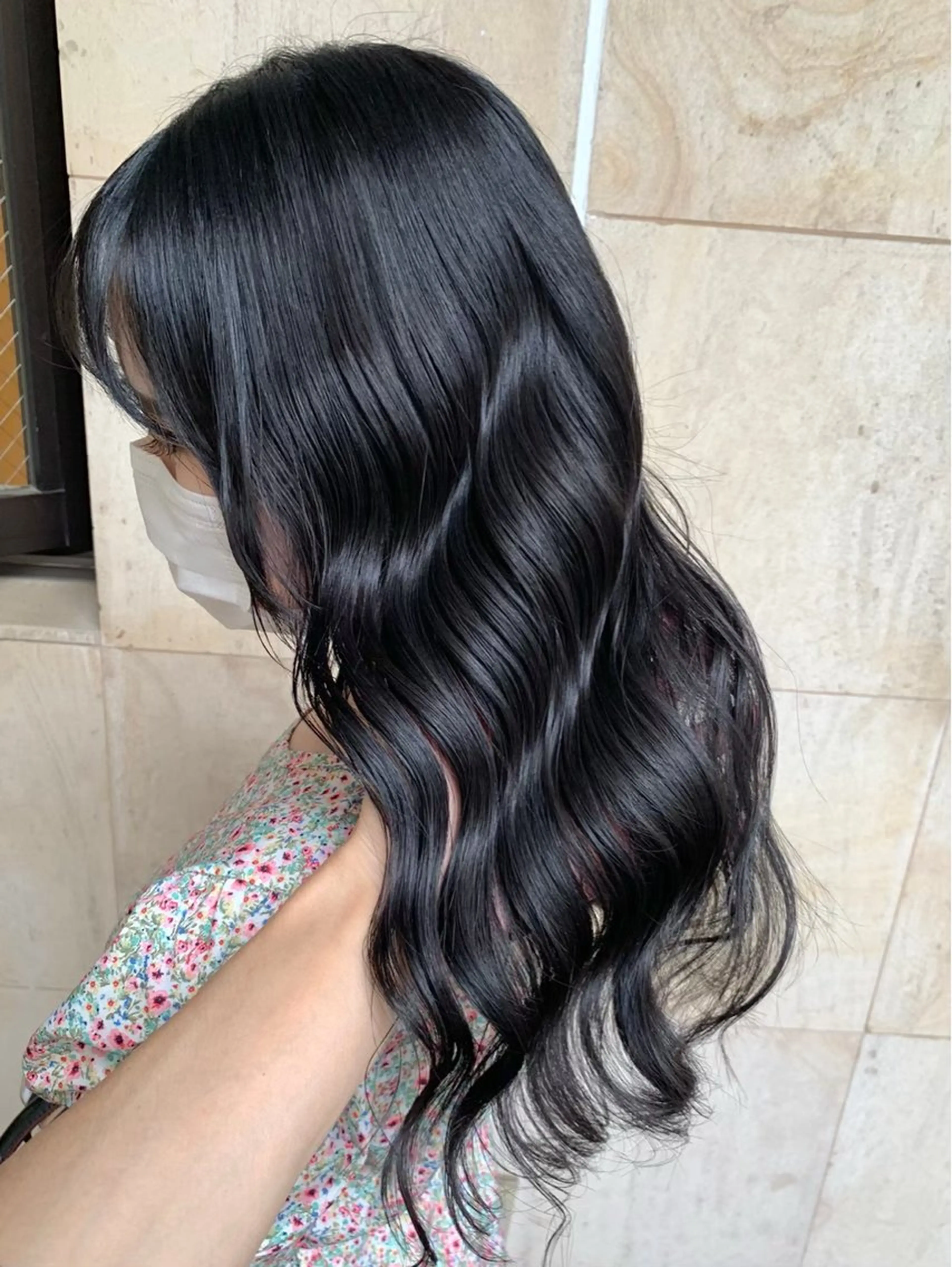 ロング カラー 切りっぱなしボブ ブリーチ ダブルカラー ハイライトカラー ブリーチなしカラー カット ヘアカラー トリートメント ヘッドスパ ヘアセット Wカラー/髪質改善/ 艶カラー🩶Sanaのヘアスタイル