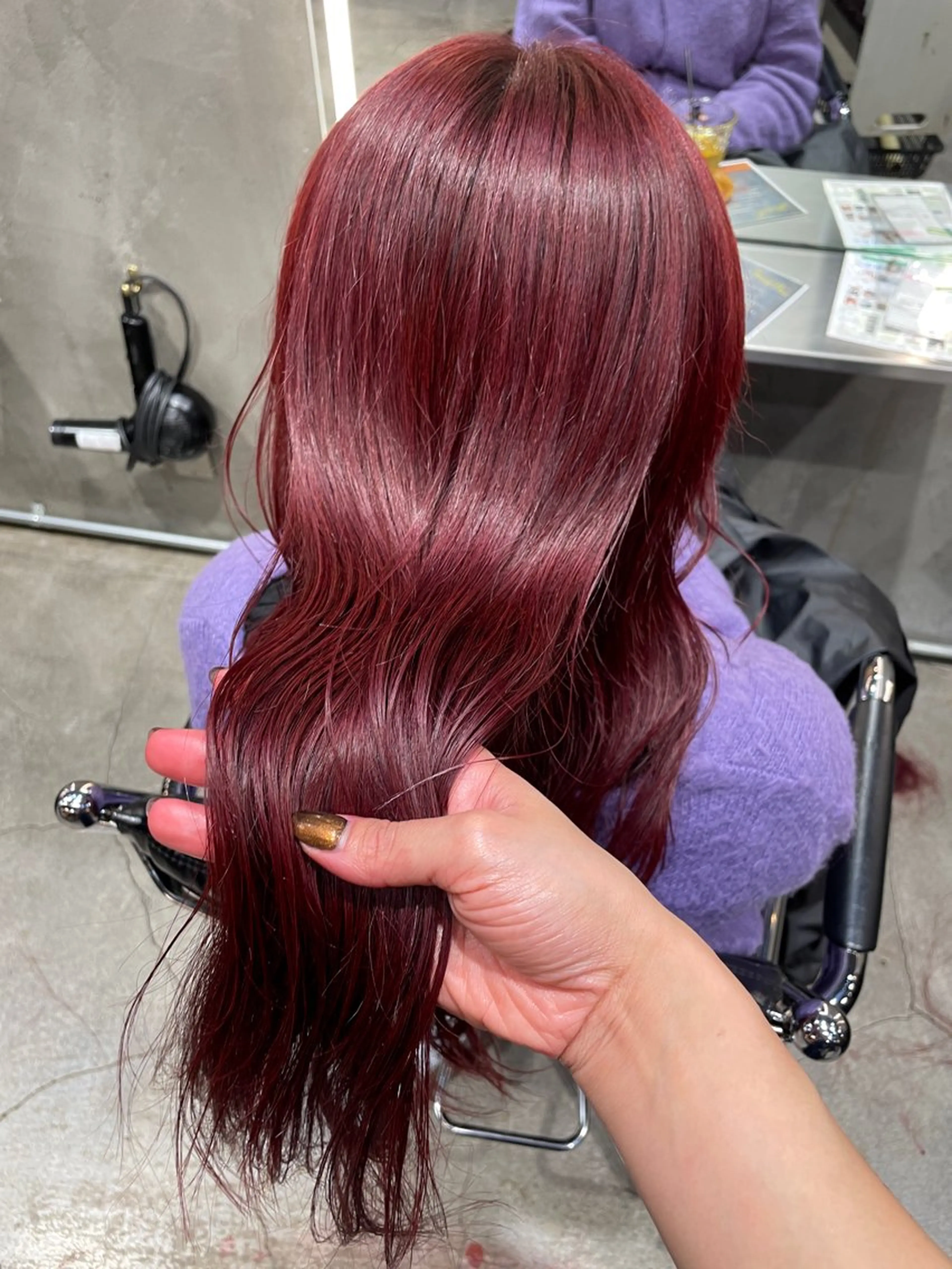 ロング カラー カット ヘアカラー トリートメント レイヤー/ 透明感カラー/マドカのヘアスタイル