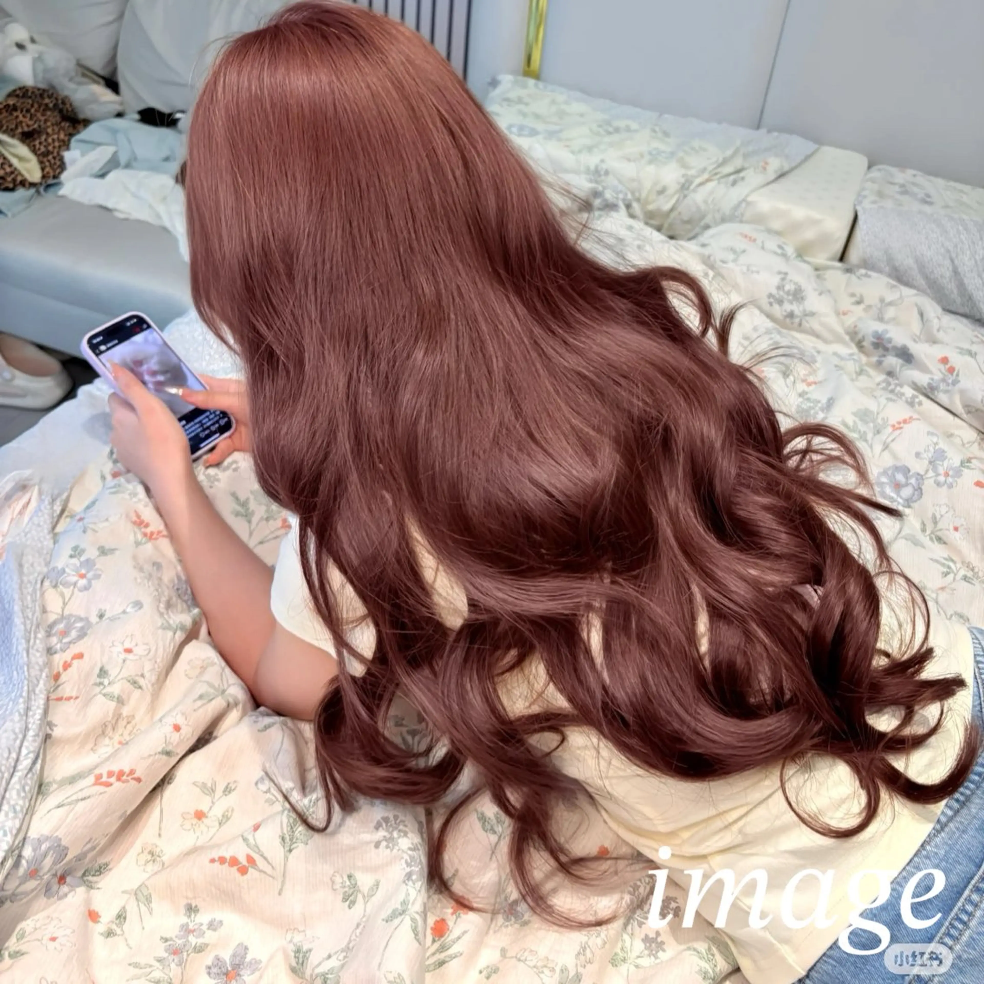 ロング ヘアカラー お洒落暖色 🍒AOI🍒のヘアスタイル