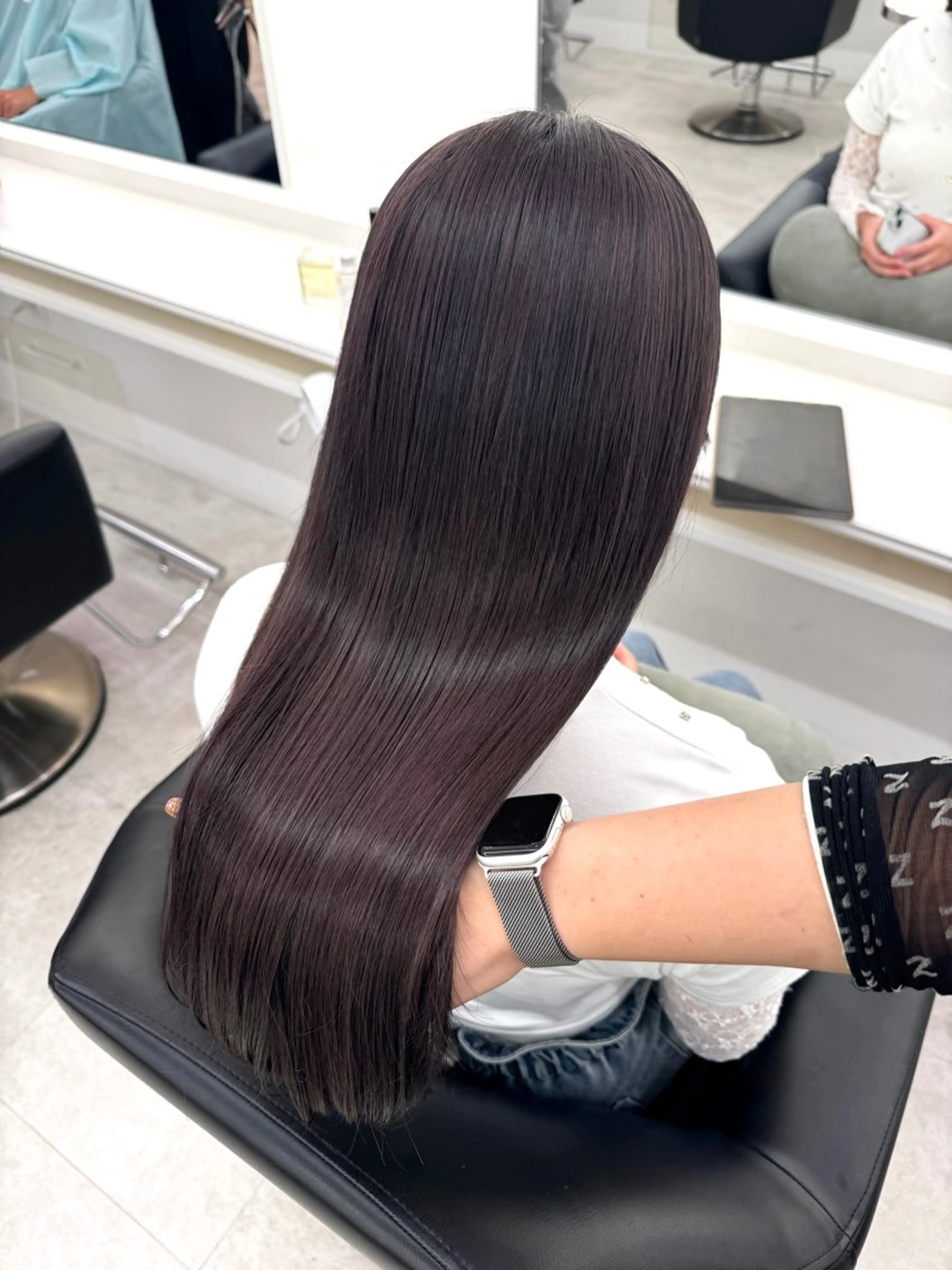 ロング カラー カット ヘアカラー ParveMix NANOのヘアスタイル