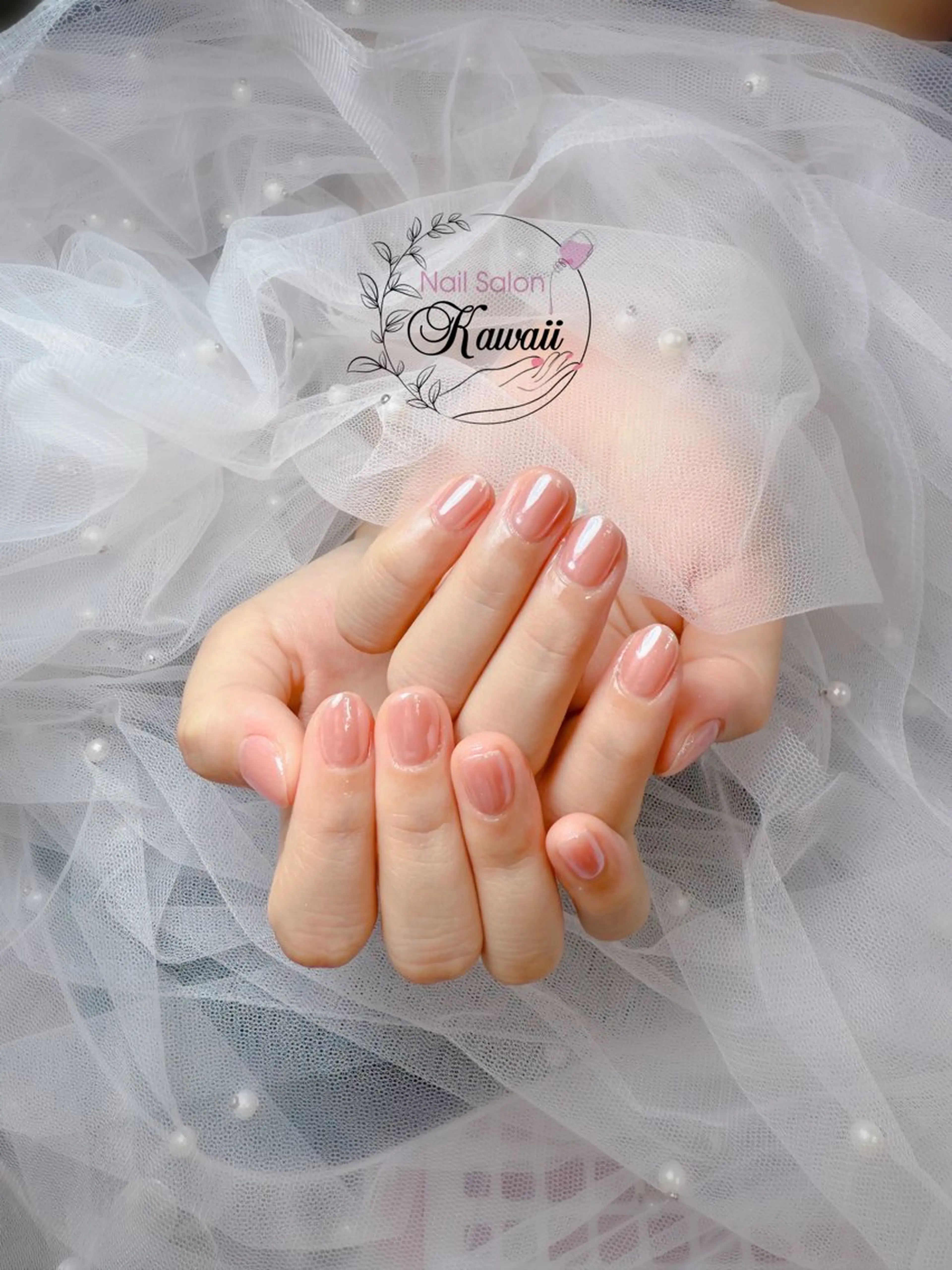 ネイル アートネイル 長さ出し フットネイル フレンチネイル ジェルネイル ハンドネイル Kawaii Nail Salon所属・Kawaii-jp Tomisatoのネイルデザイン