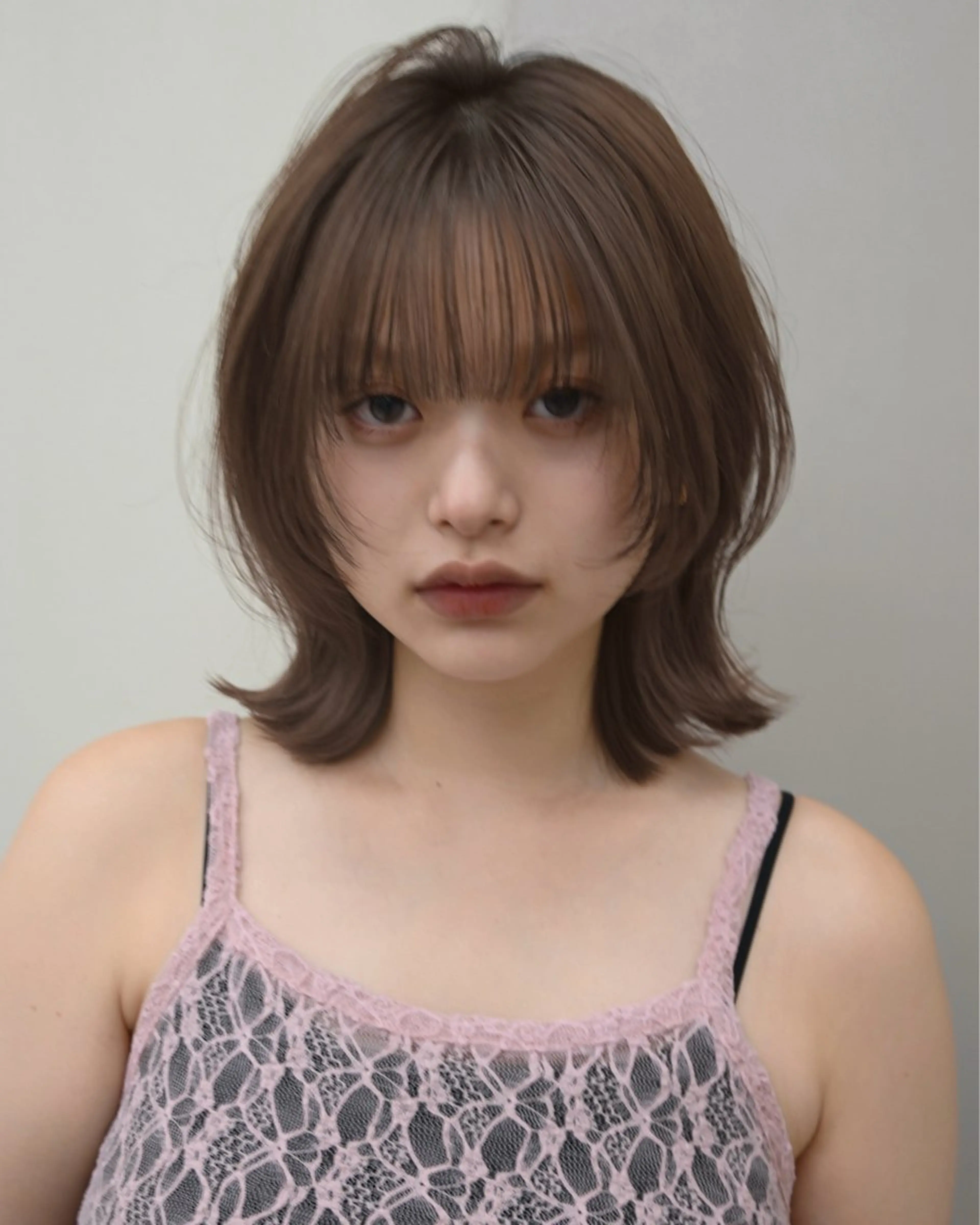 ミディアム カラー カット トリートメント aya / カットカラーのヘアスタイル