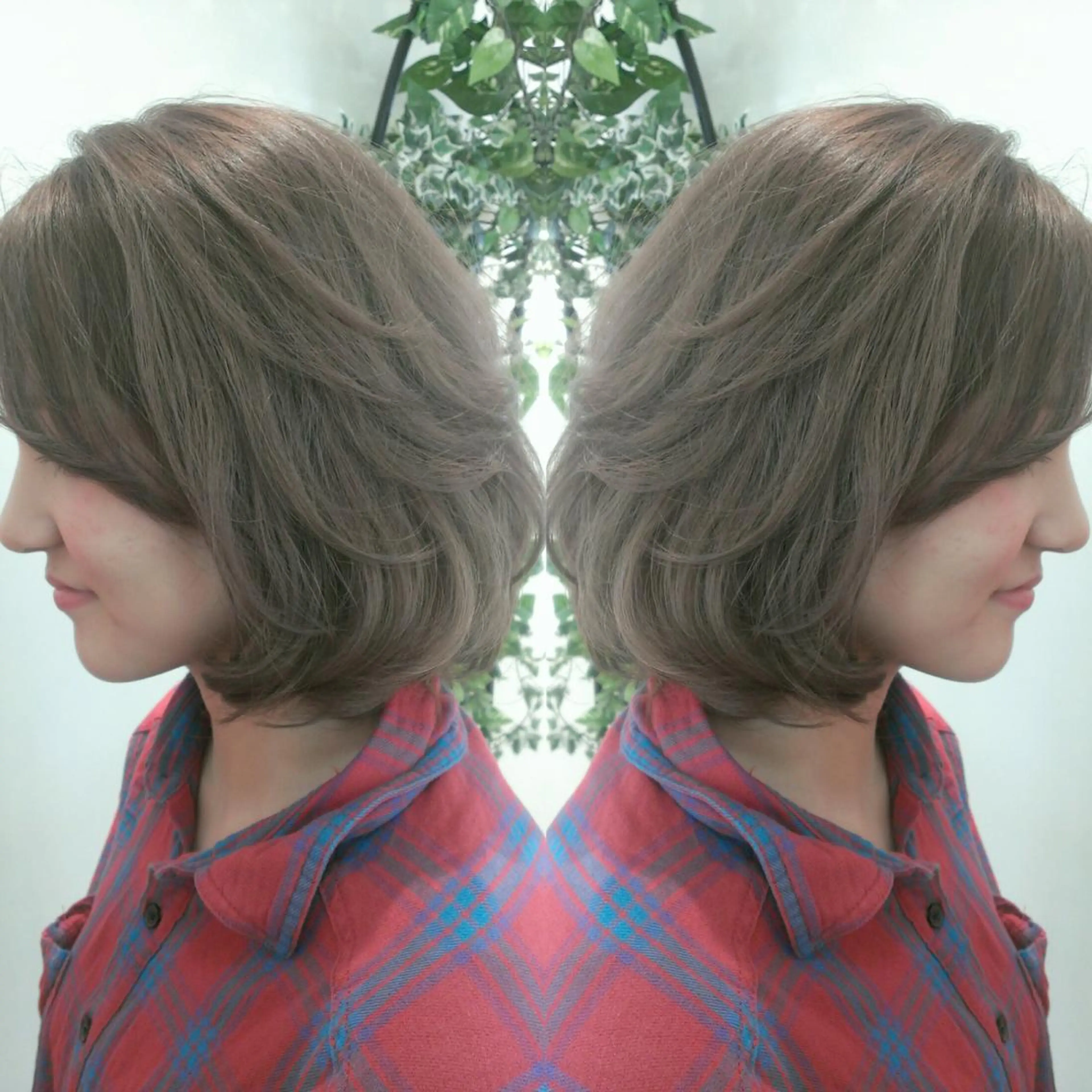ショート カラー ベージュカラー フォギーベージュ カット ヘアカラー 植田 修平/エクステ /髪質改善カラーのヘアスタイル
