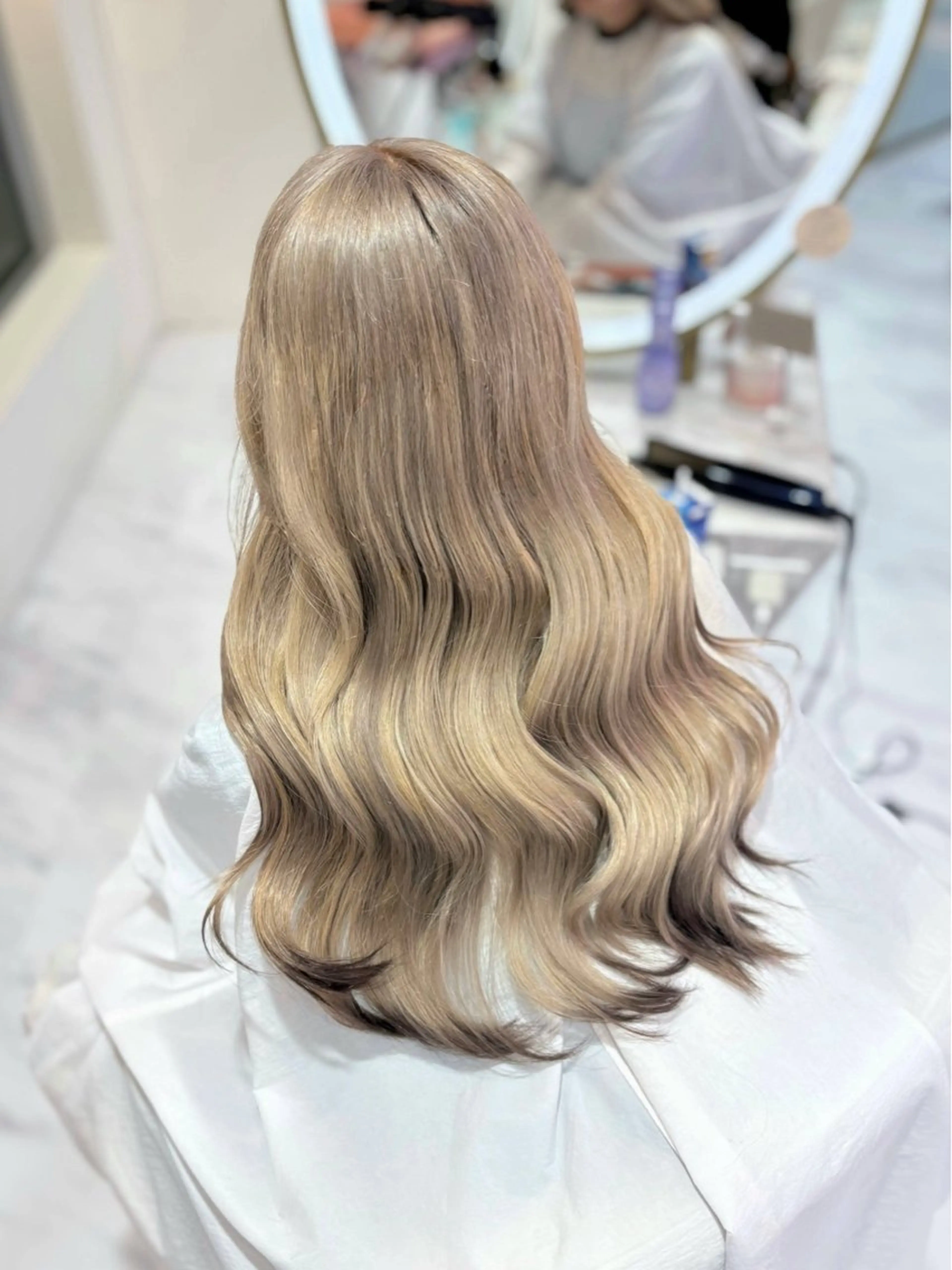 ロング カラー ハイトーンカラー ヘアカラー AYU/ハイトーンカ ラー/ボブカットのヘアスタイル