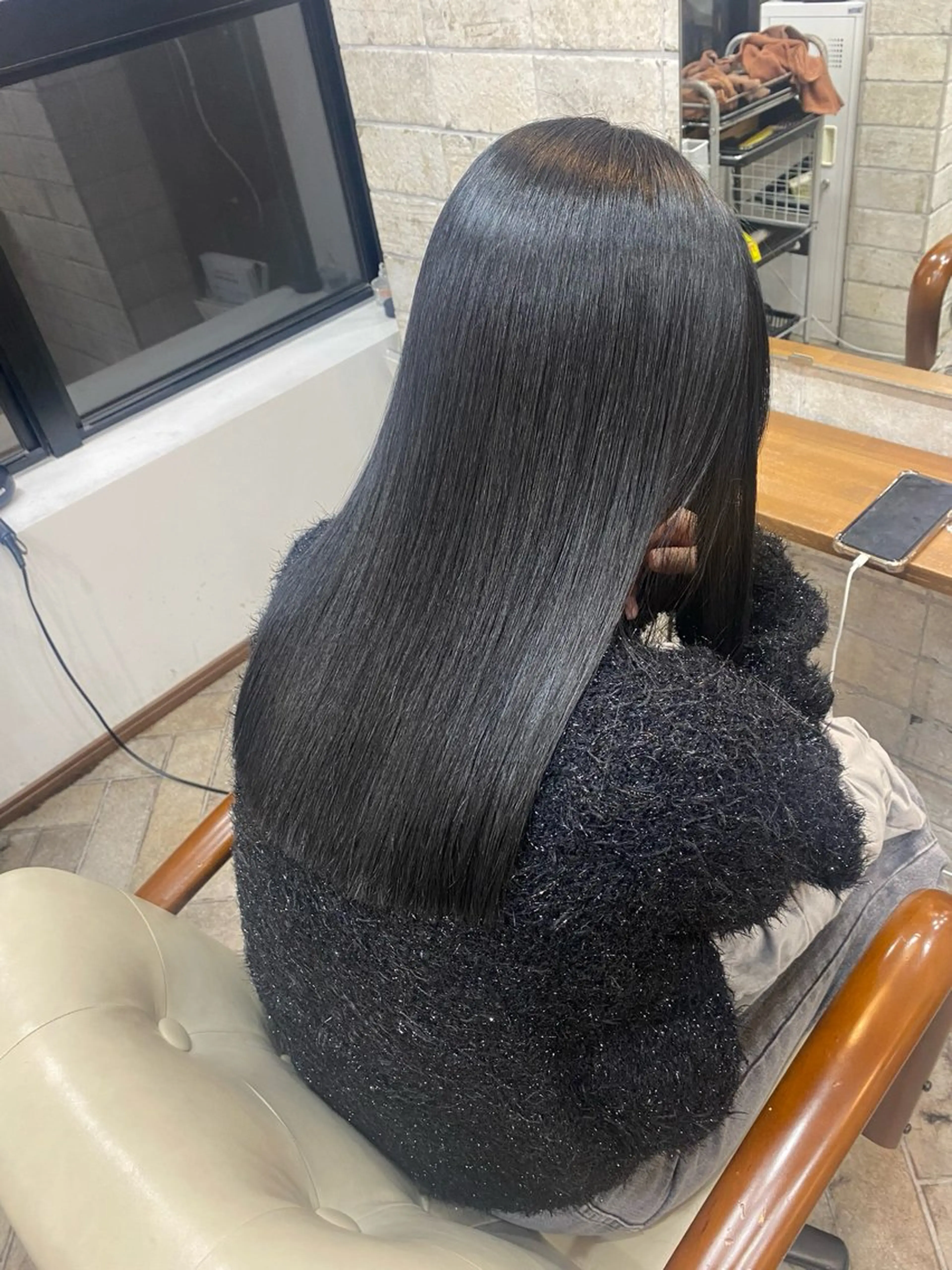 セミロング カラー セミロングパーマ バレイヤージュ ブリーチ ケアブリーチ ダブルカラー カット ヘアカラー トリートメント 店長 奈須 雄紀のヘアスタイル