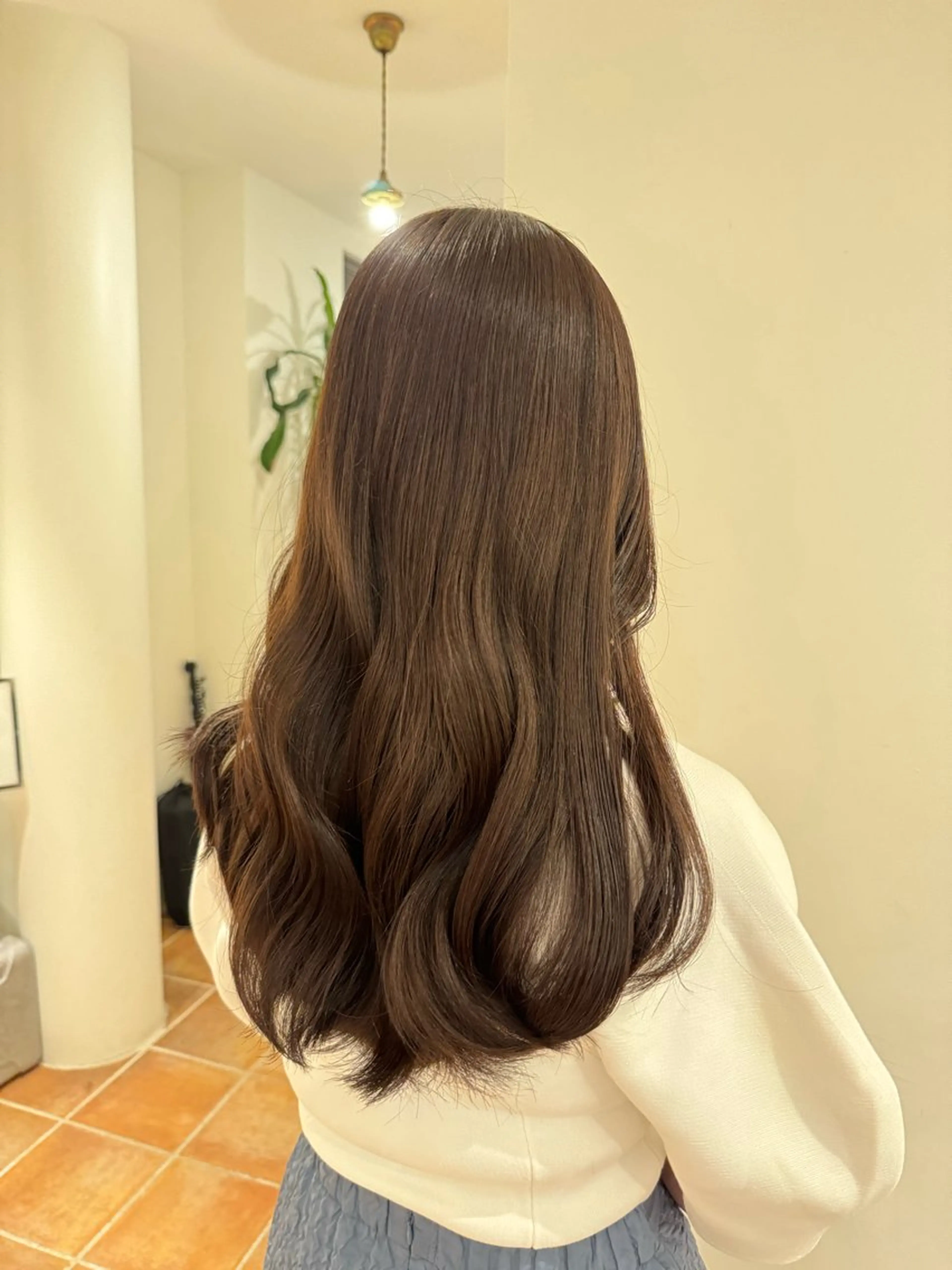 ミディアム ヘアカラー ホリグチ ルナのヘアスタイル