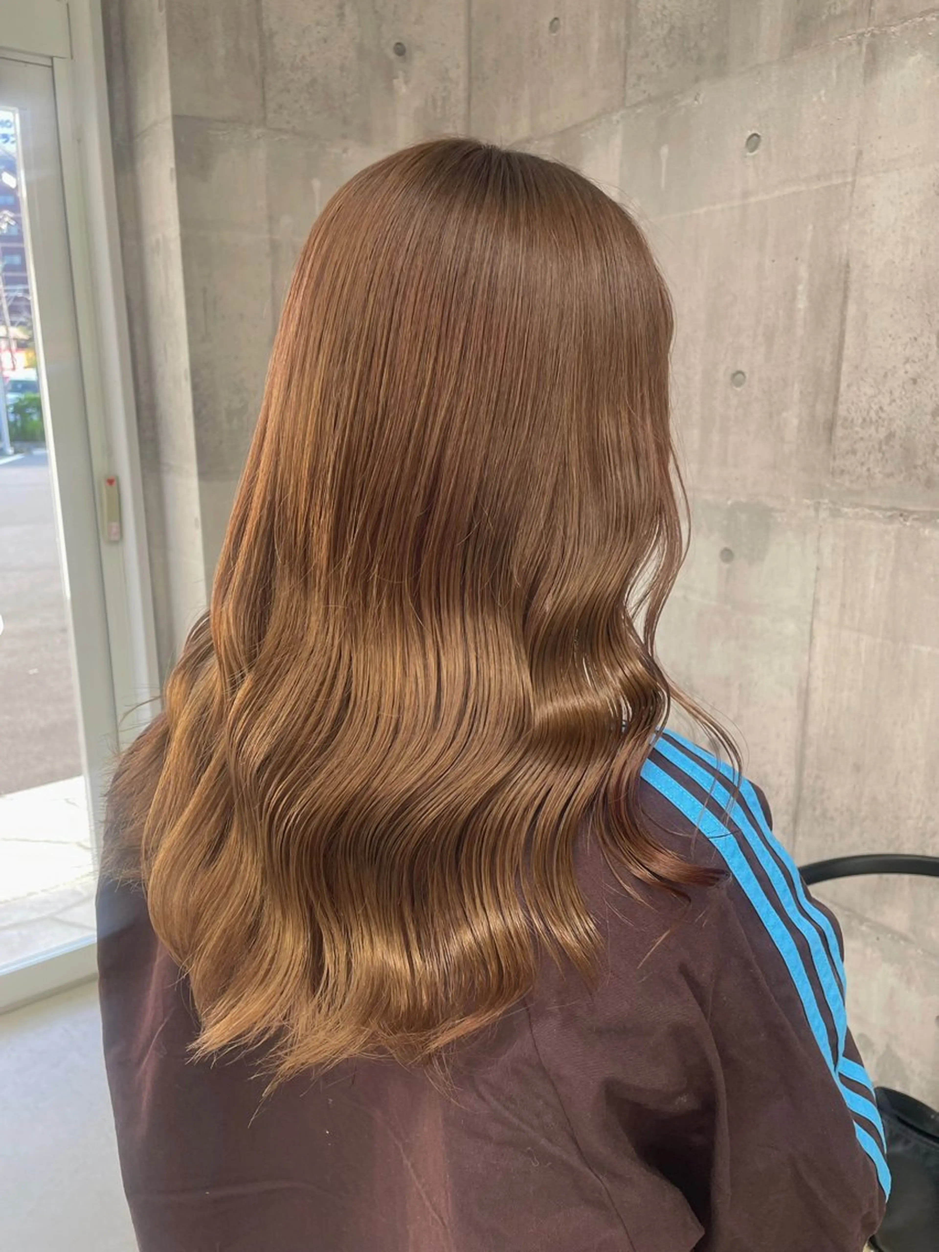 ロング カラー ブリーチ 髪質改善 松村 友里圭のヘアスタイル