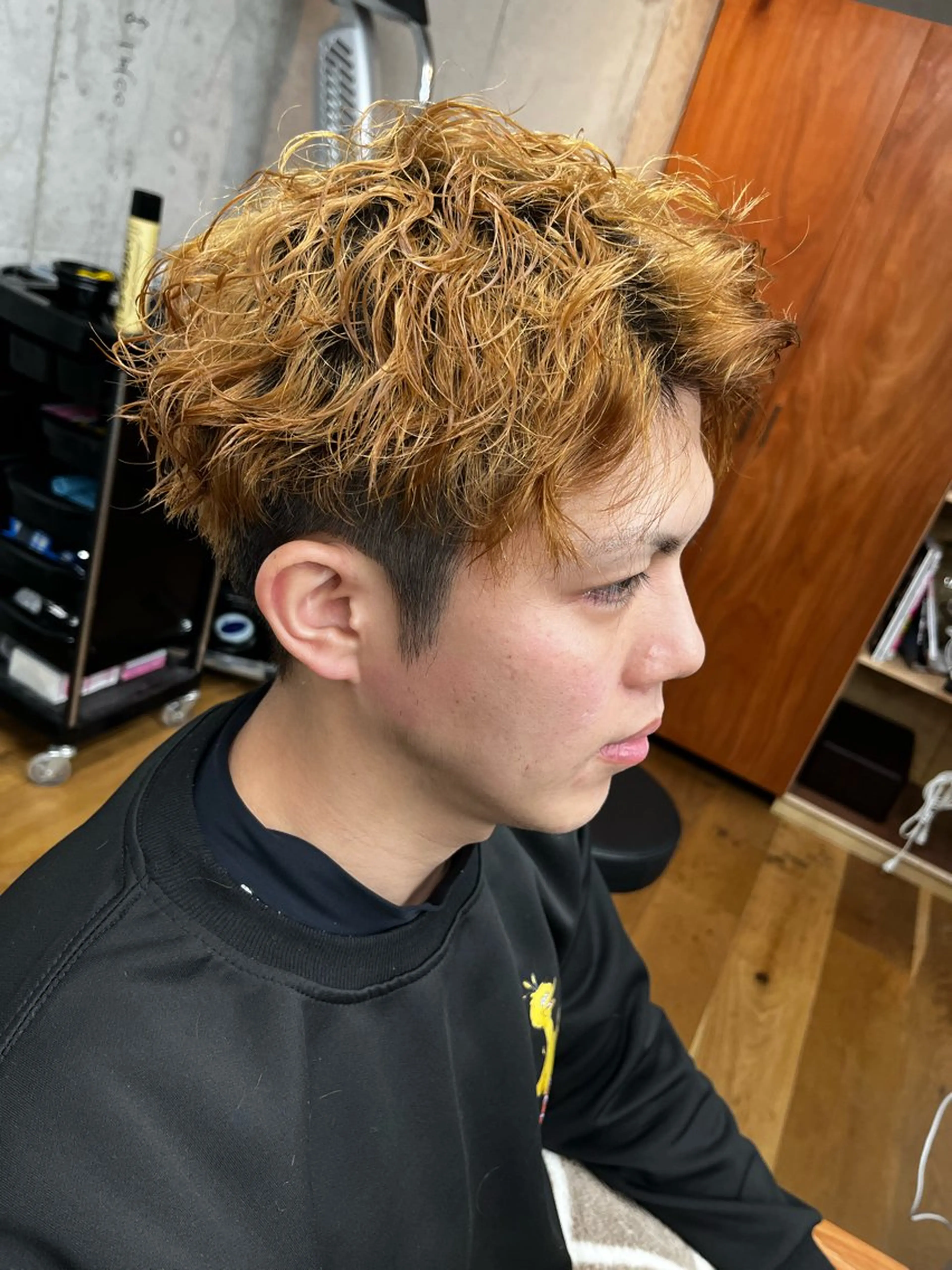 パーマ メンズ カット パーマ ROSSO Hair＆SPA  香椎宮前店所属・SHIINA 香椎宮前店のヘアスタイル