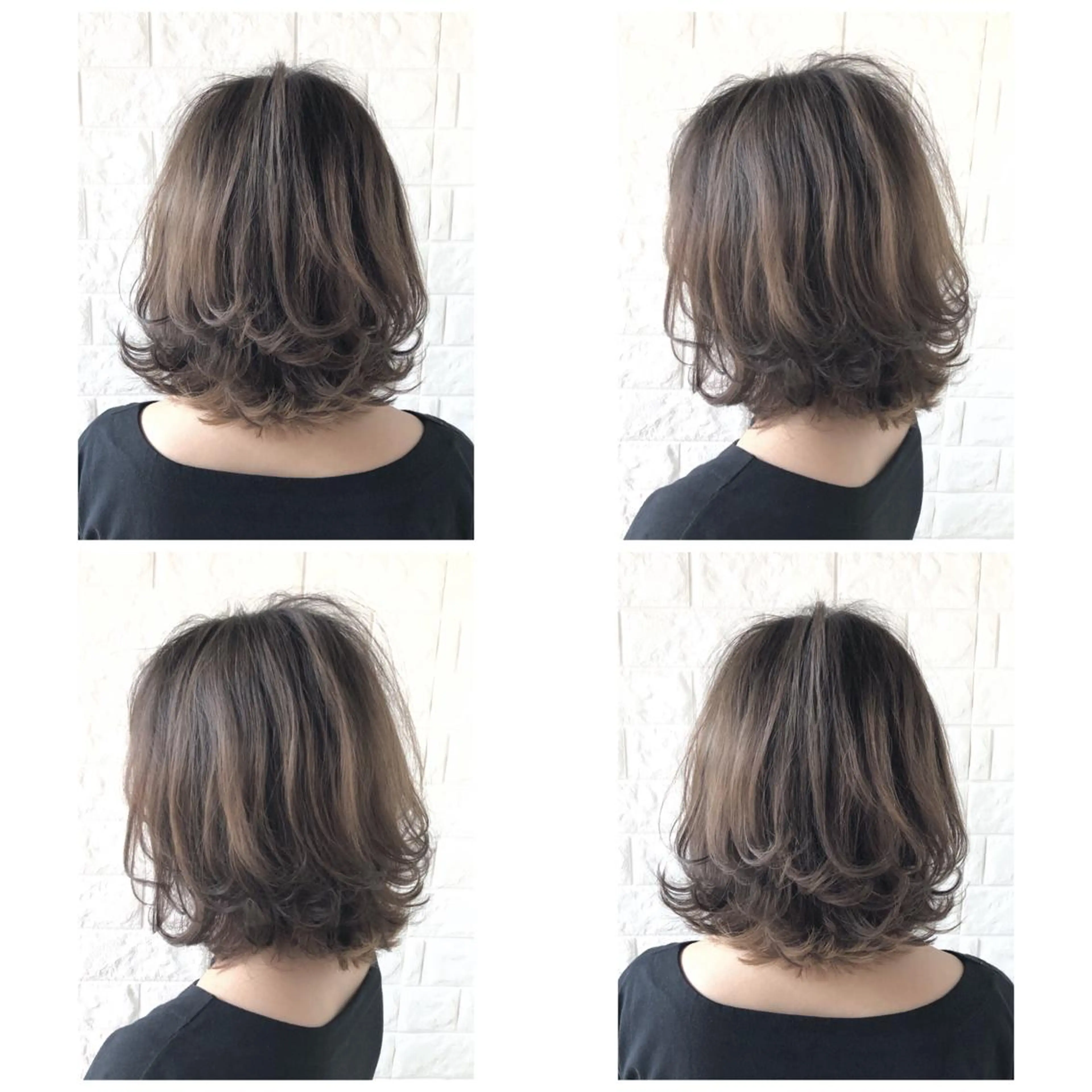 ミディアム カラー ボブレイヤー ボブ レイヤーカット KIZU 髪質改善 オカルト怪談のヘアスタイル