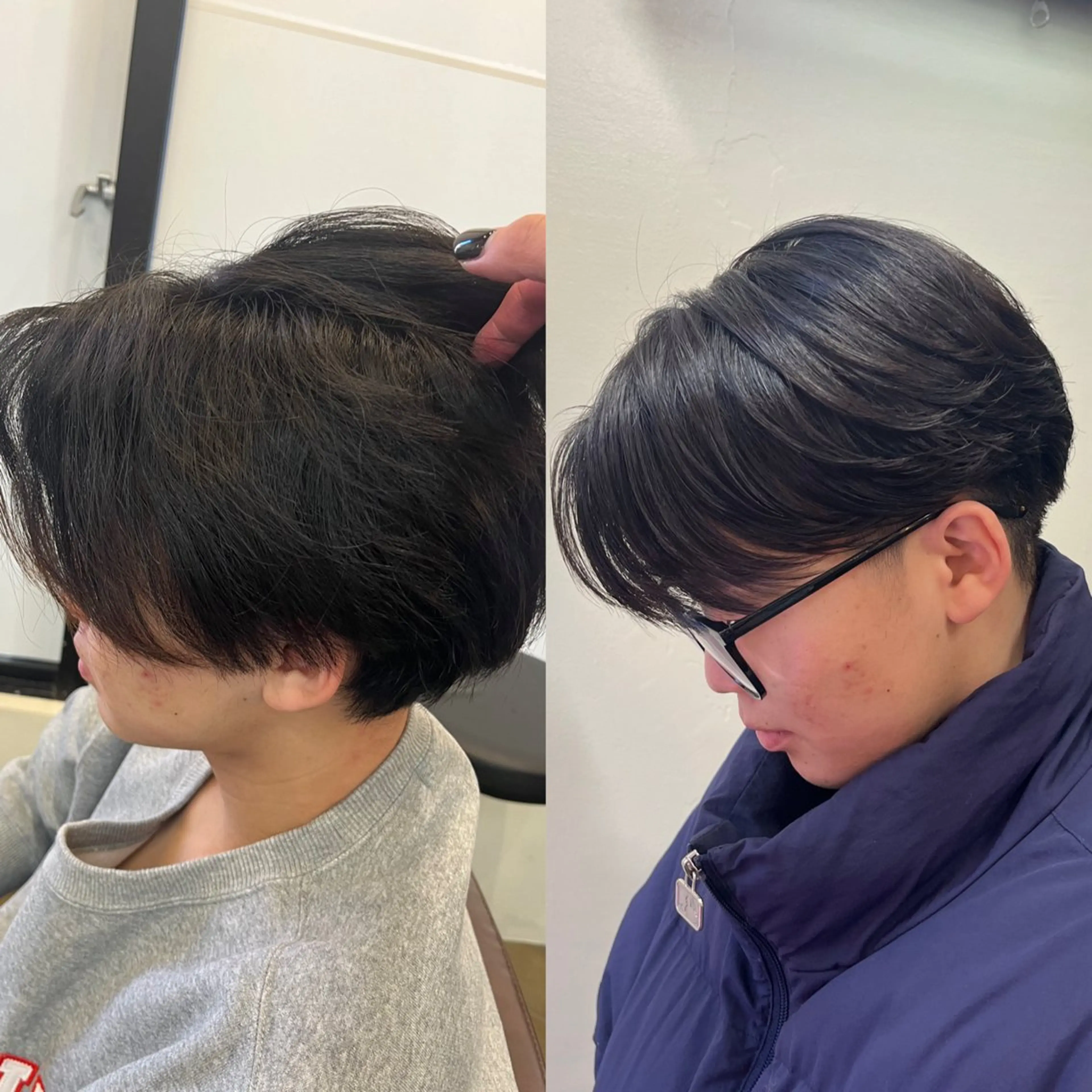ショート パーマ メンズ 縮毛矯正 カット 縮毛矯正 カルマ・ニュアンス パーマ　須田龍世のヘアスタイル
