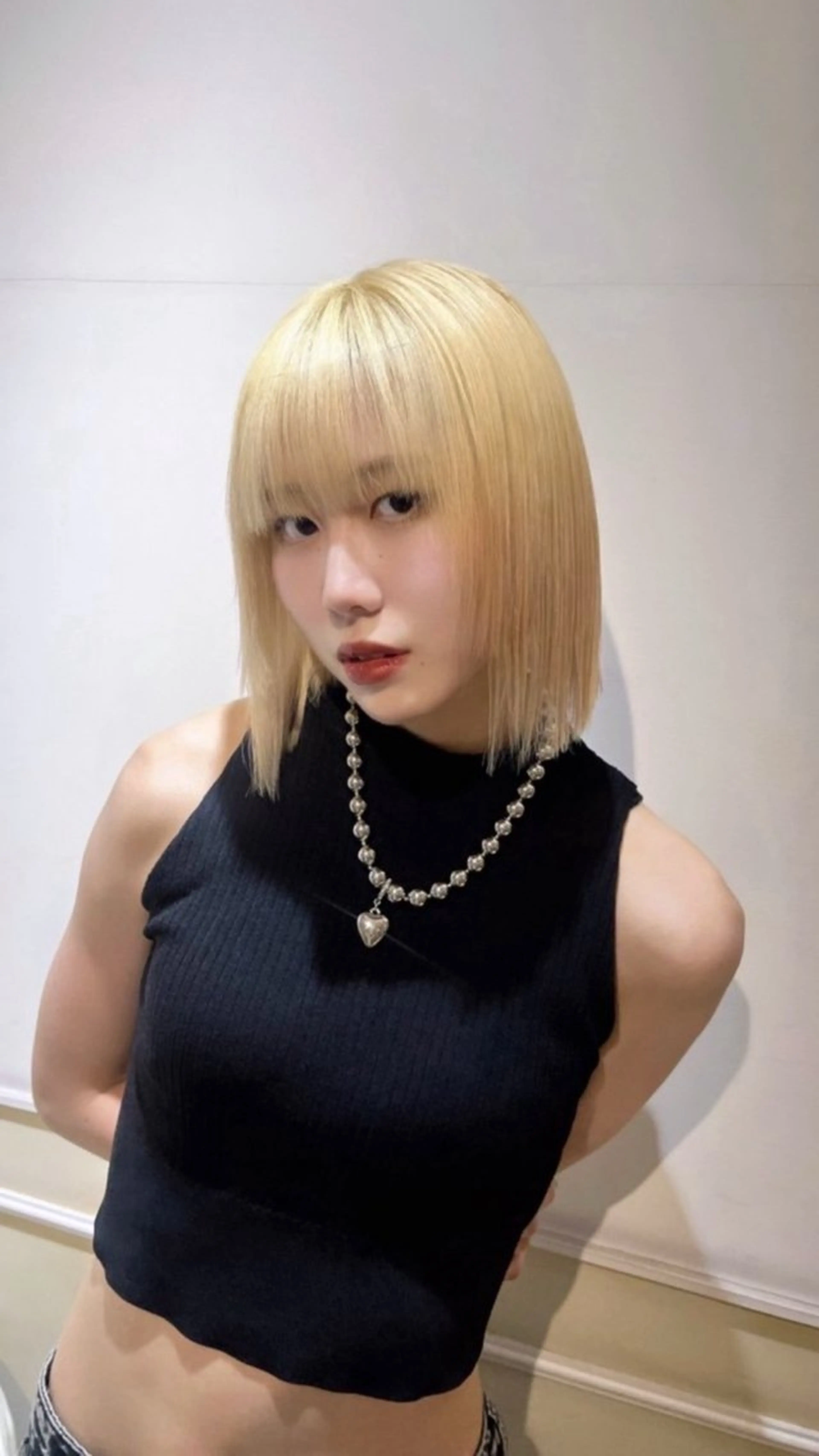 ミディアム カラー 髪質改善×韓国 レイヤー ひかるのヘアスタイル