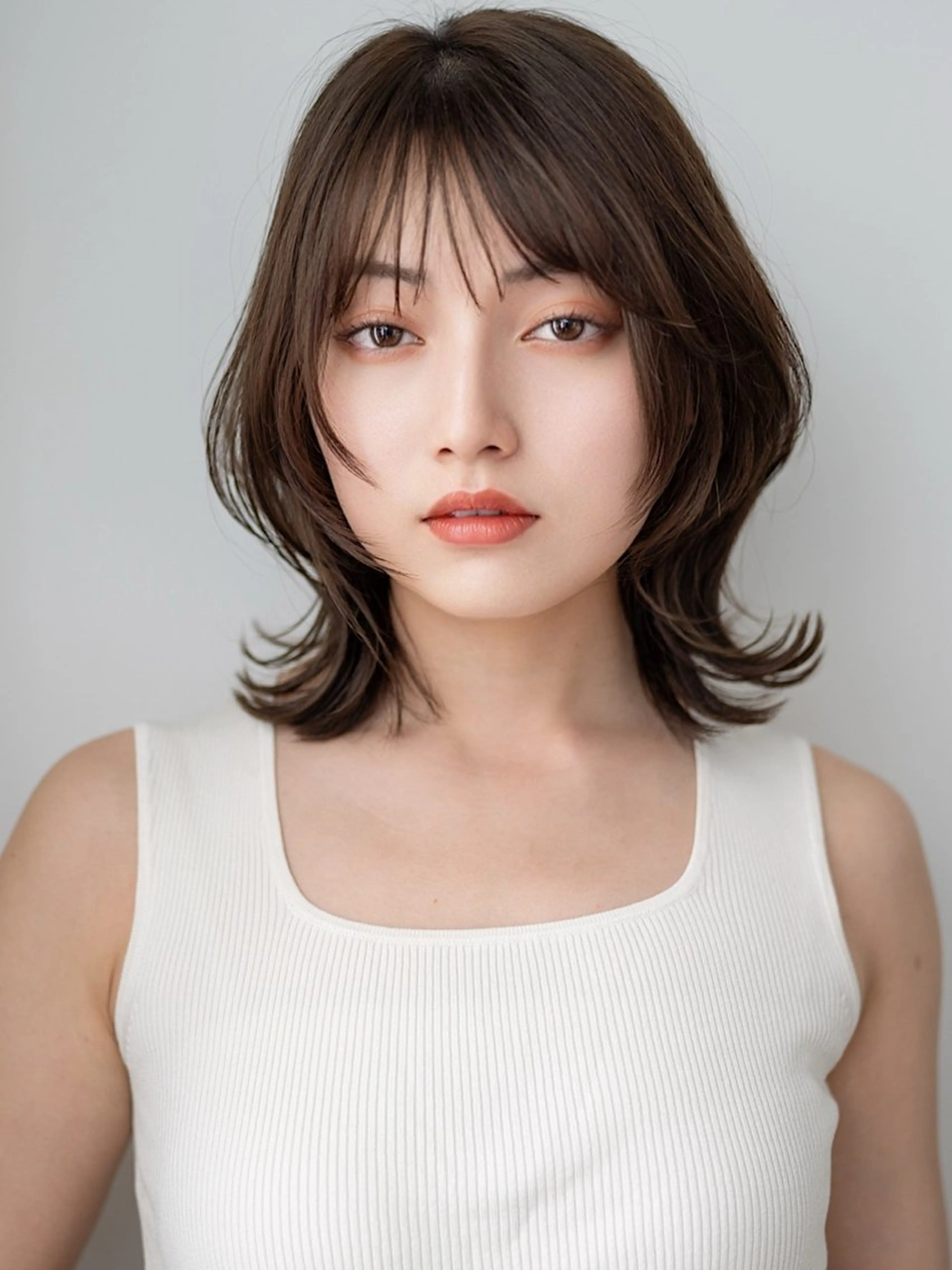 ミディアム カット ヘアカラー トリートメント 銀座《髪質改善》 垢抜け✨布施拓也のヘアスタイル