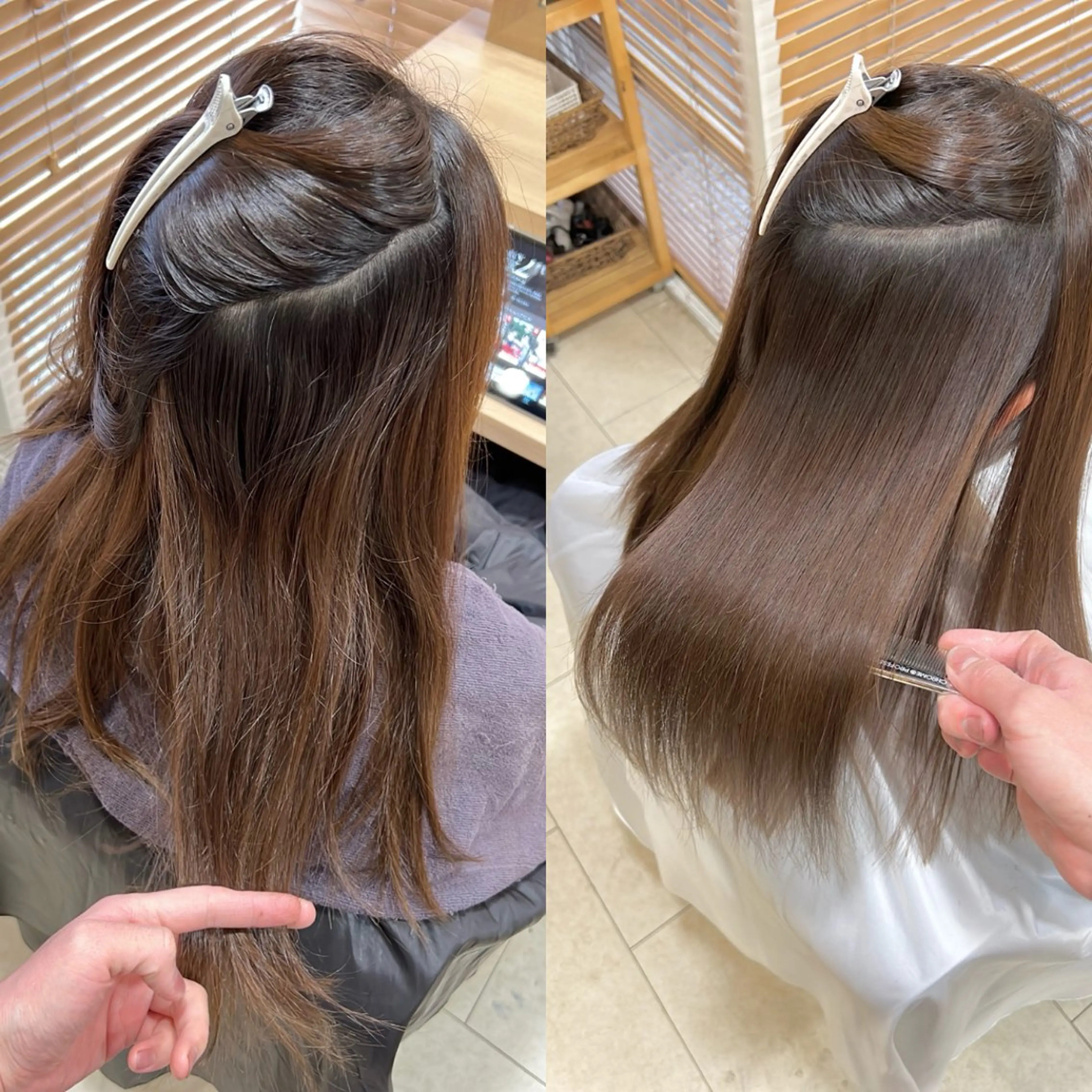 ロング カット 縮毛矯正 トリートメント ZEAL SALON阿見店(ジールサロン)所属・KENTO 【茨城1の縮毛矯正】のヘアスタイル