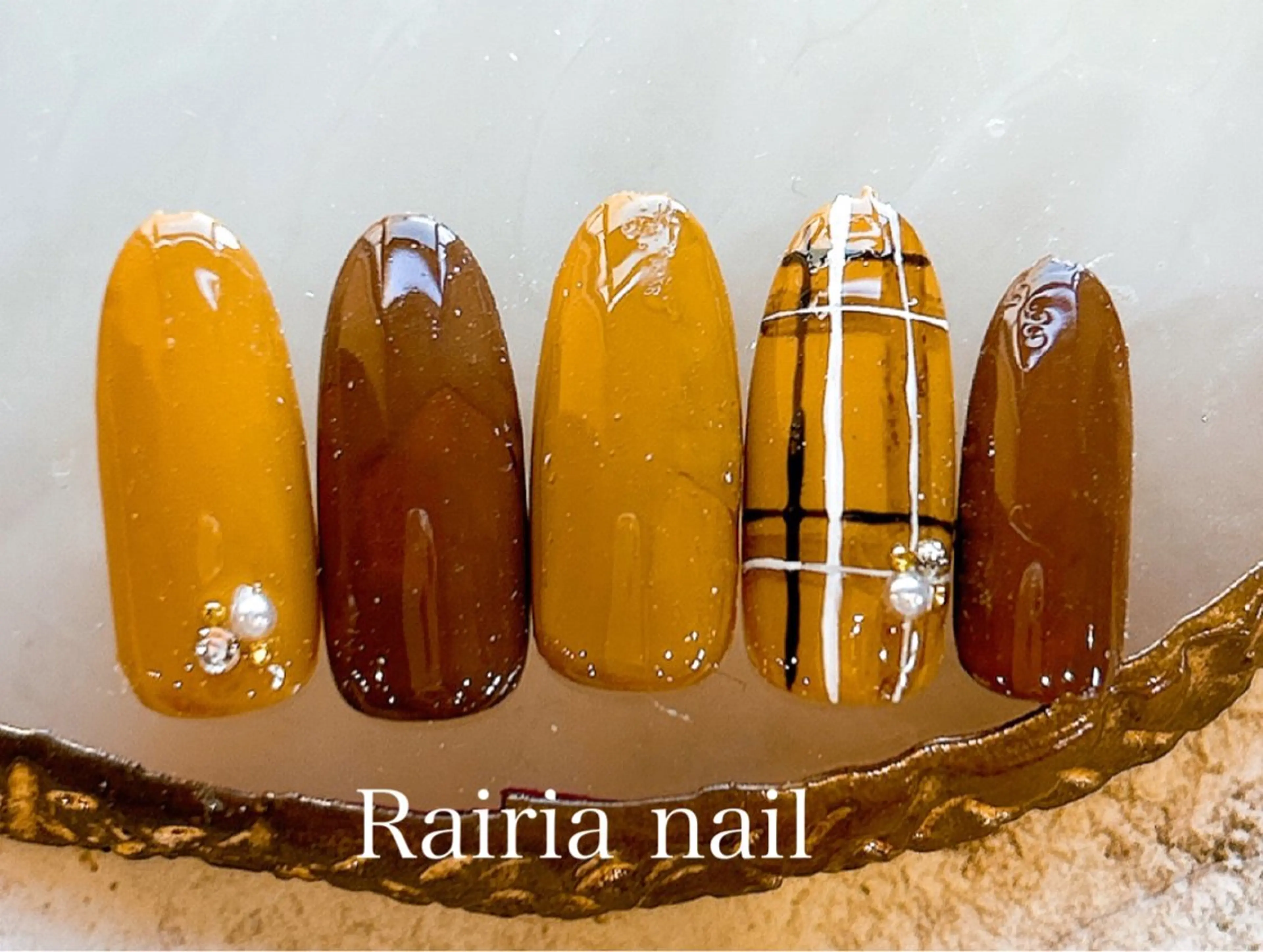 ネイル アートネイル ジェルネイル 持ち込み ニュアンスネイル パラジェル Rairia nail本八幡店のネイルデザイン