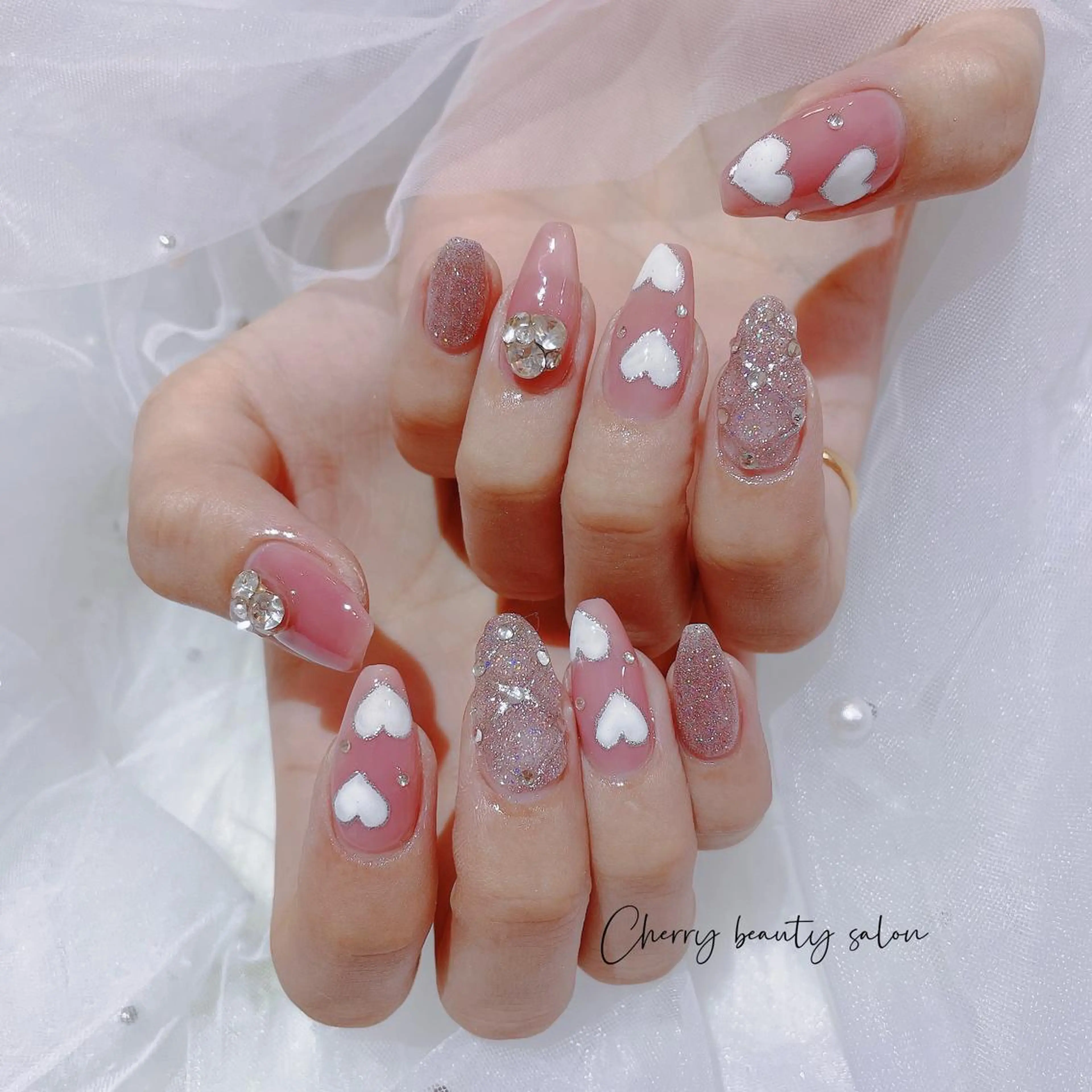 ネイル ハンドネイル ハンドケア SAKURA 🍒のネイルデザイン
