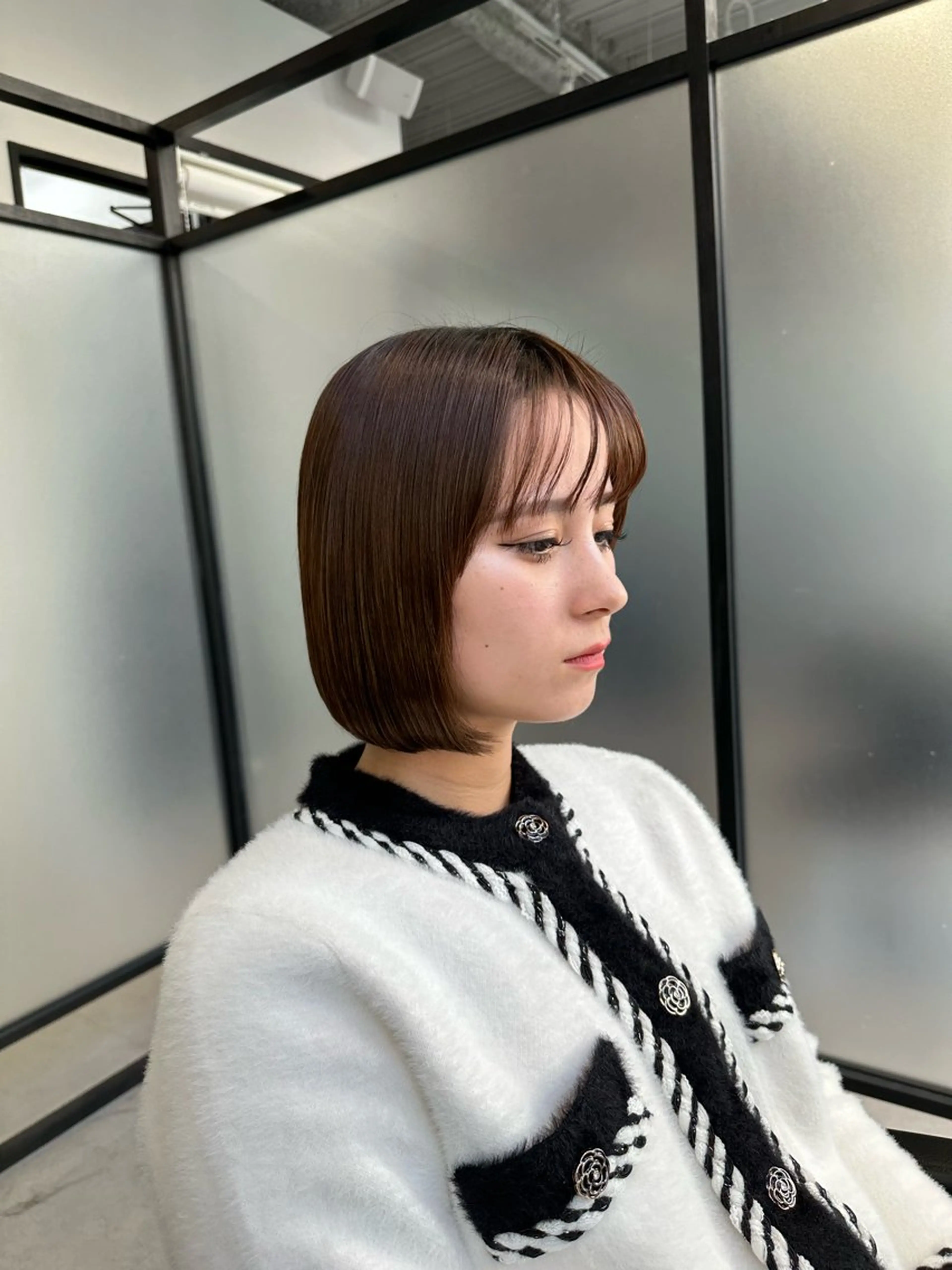 ショート ブリーチ毛にもできる 縮毛矯正OJIROのヘアスタイル