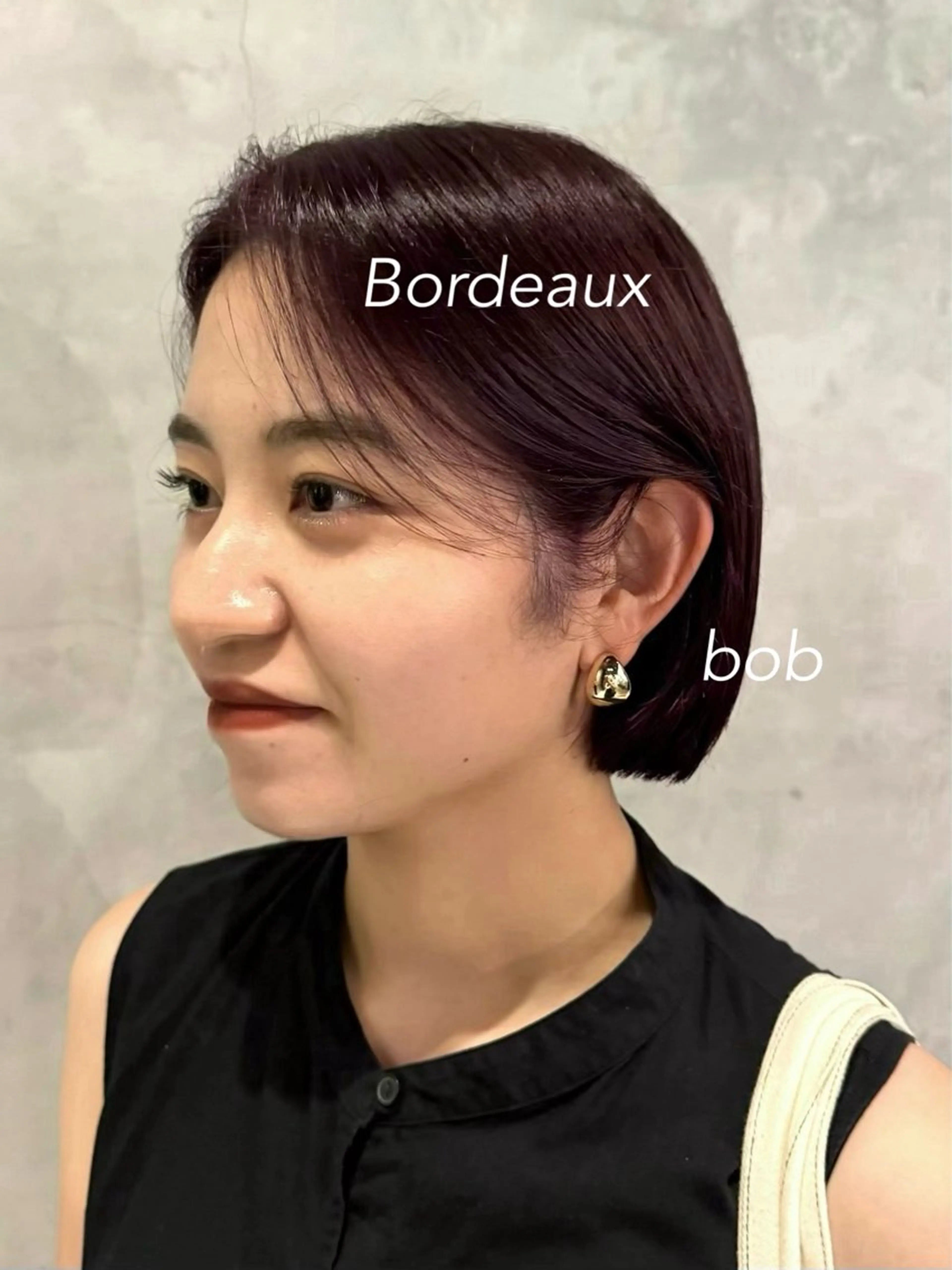 ミディアム カラー ヘアアレンジ ブリーチ ダブルカラー ブリーチなしカラー ボブ 暖色ダブルカラーボブ レイヤー🌈AINAのヘアスタイル