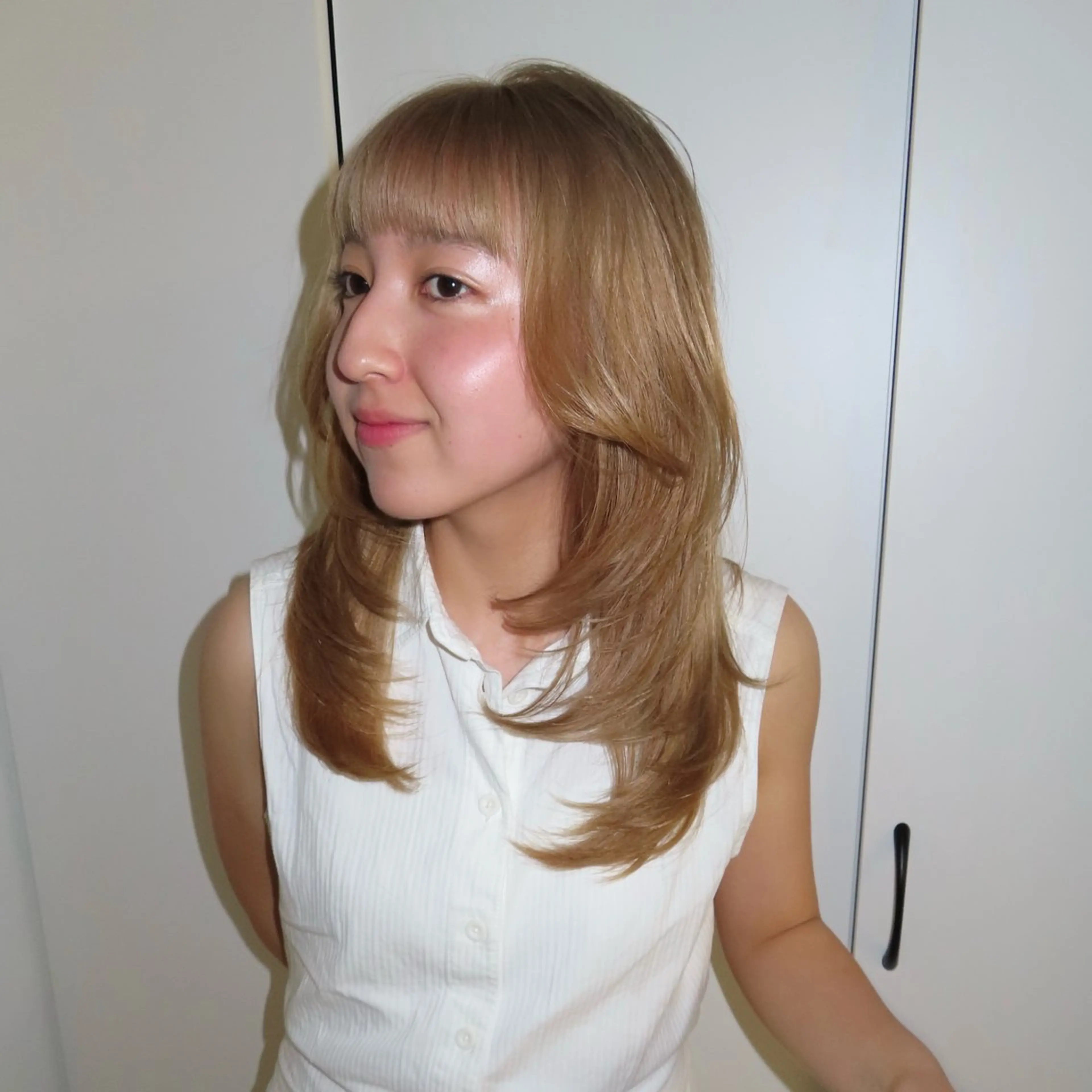 セミロング カラー ヘアカラー トリートメント ヘッドスパ ヘアセット 🎀レイヤー/ カラー🐕‍🦺anのヘアスタイル